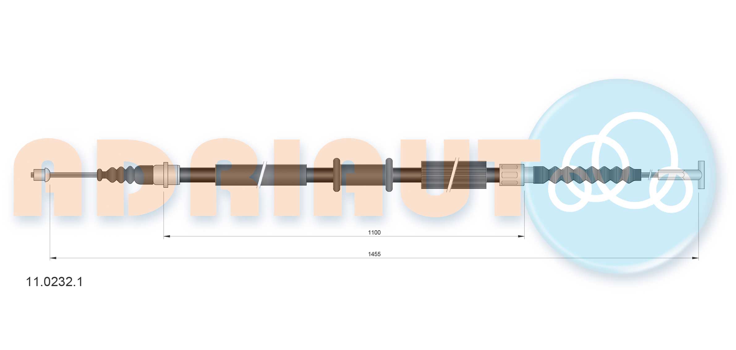 Handremkabel Adriauto 11.0232.1