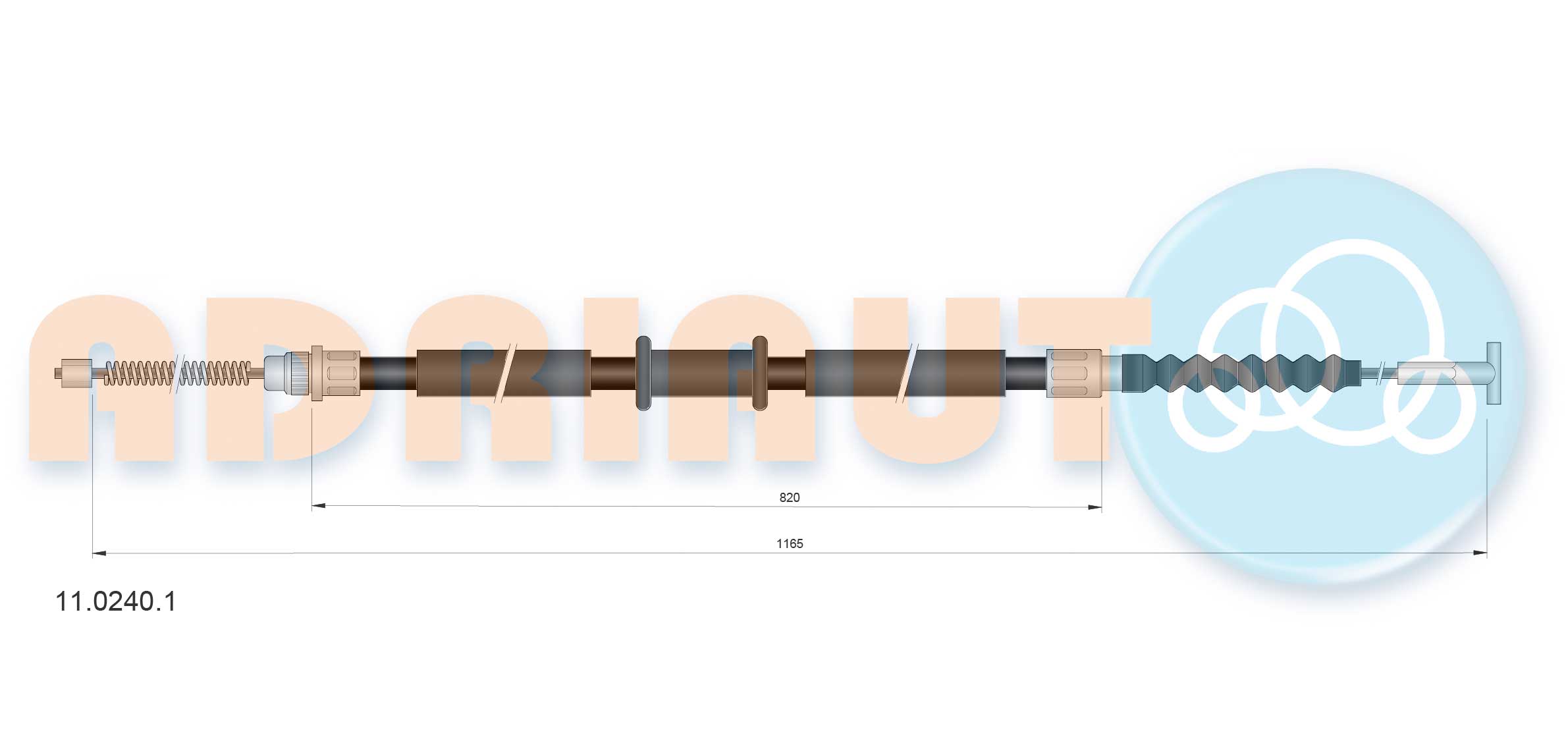 Handremkabel Adriauto 11.0240.1