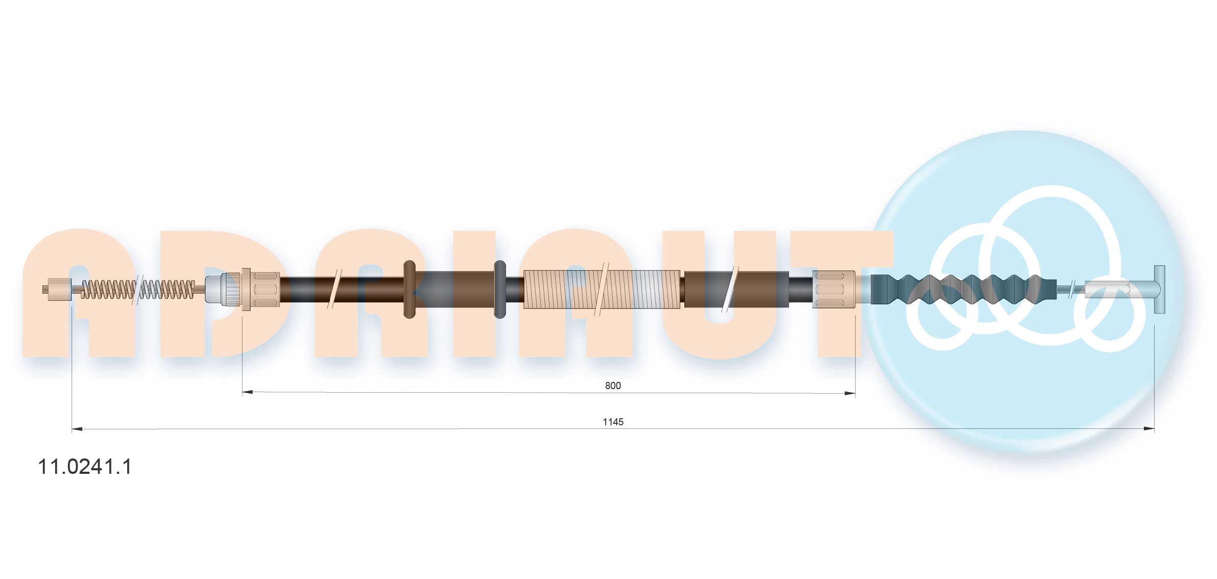 Handremkabel Adriauto 11.0241.1