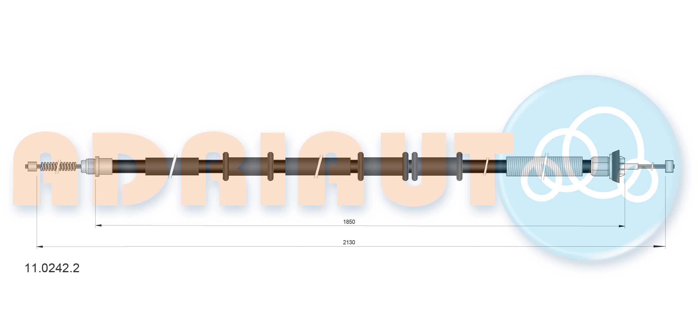 Handremkabel Adriauto 11.0242.2
