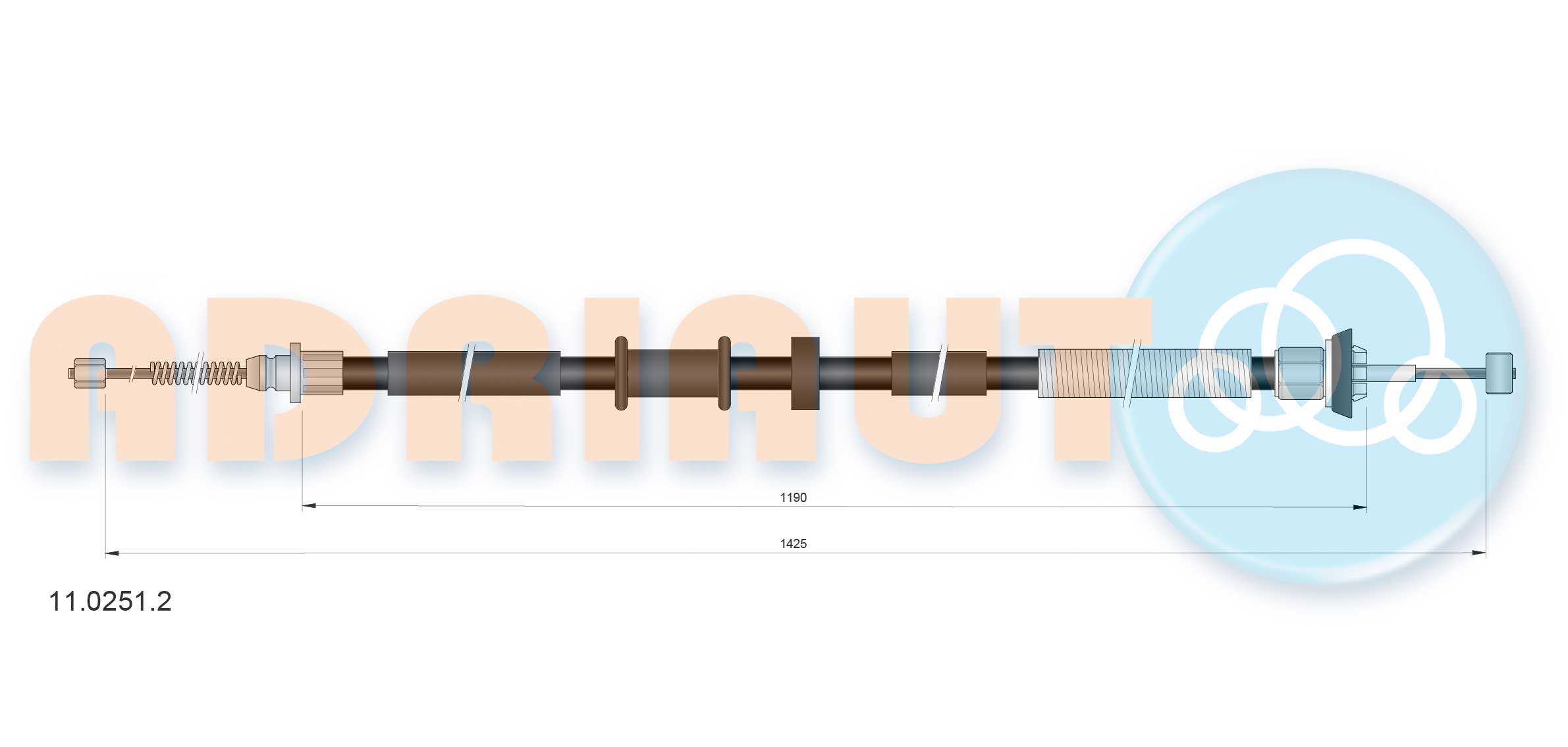 Handremkabel Adriauto 11.0251.2