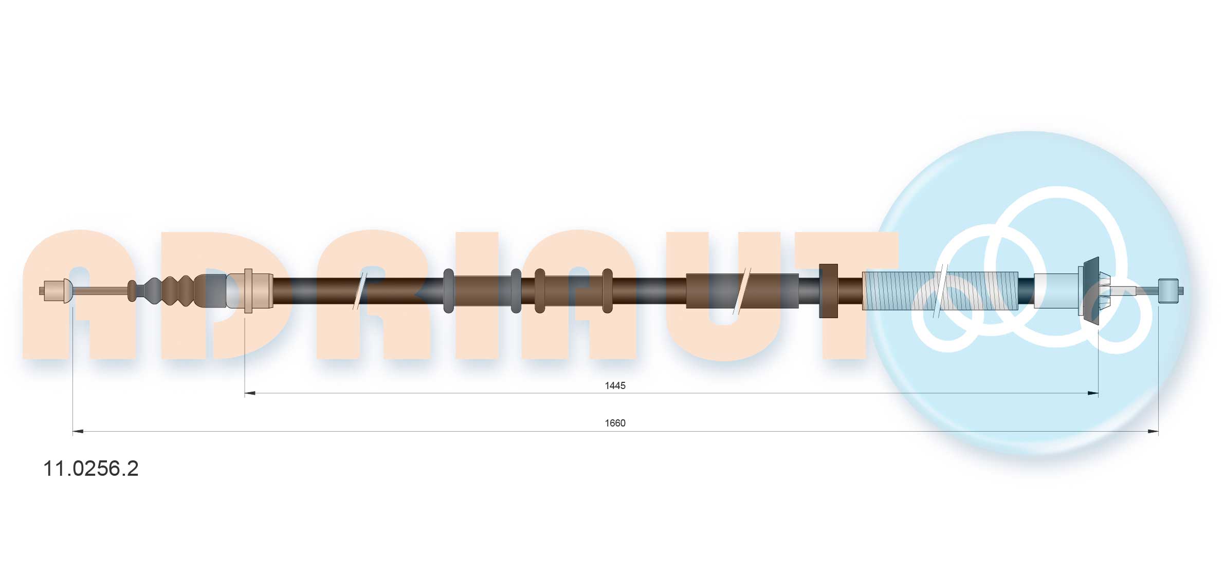 Handremkabel Adriauto 11.0256.2