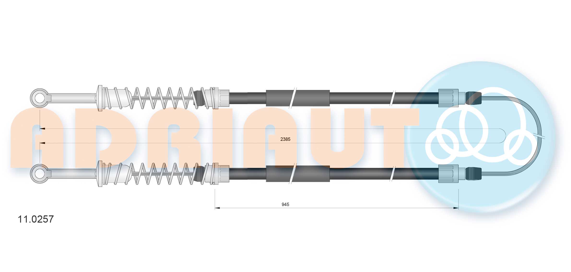 Handremkabel Adriauto 11.0257