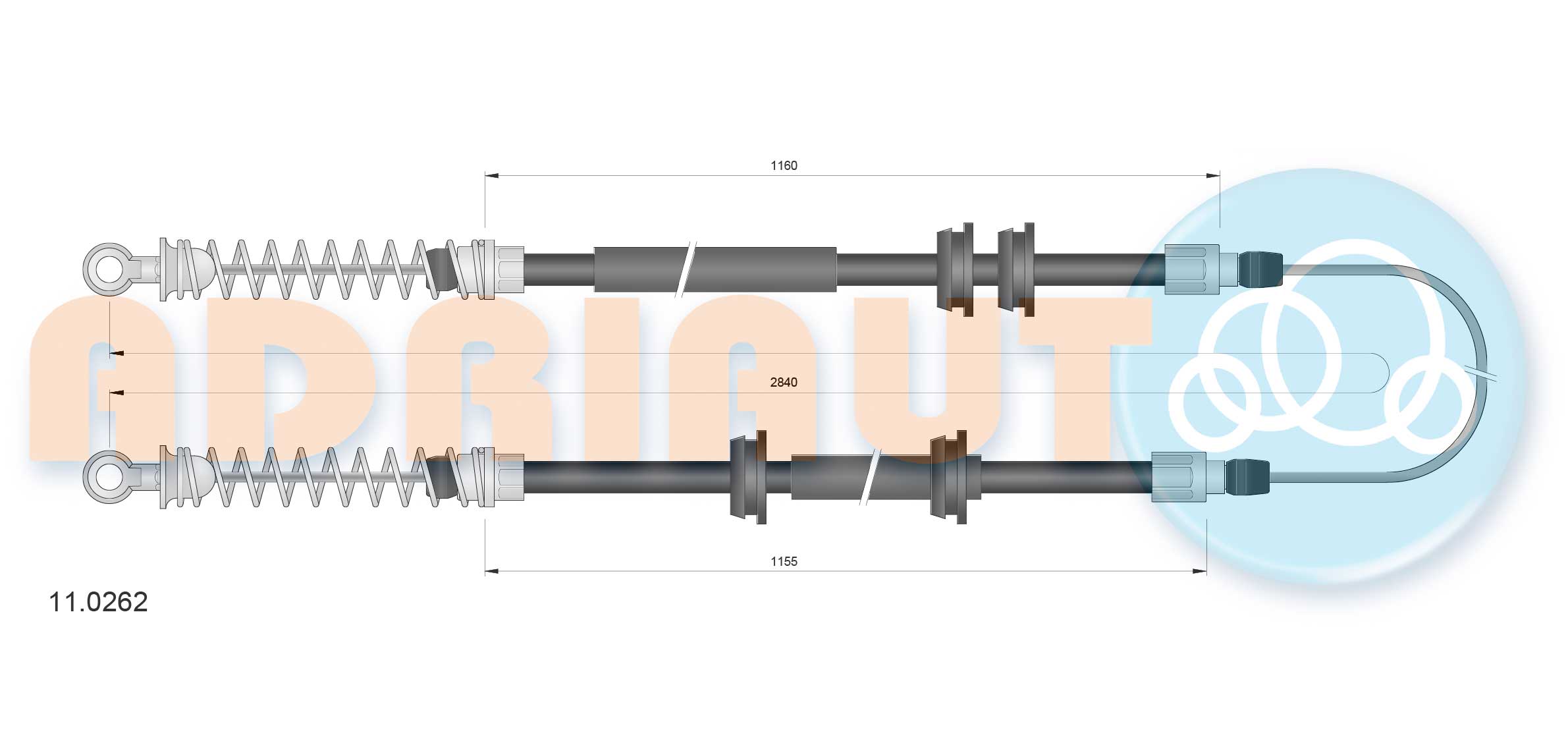 Handremkabel Adriauto 11.0262