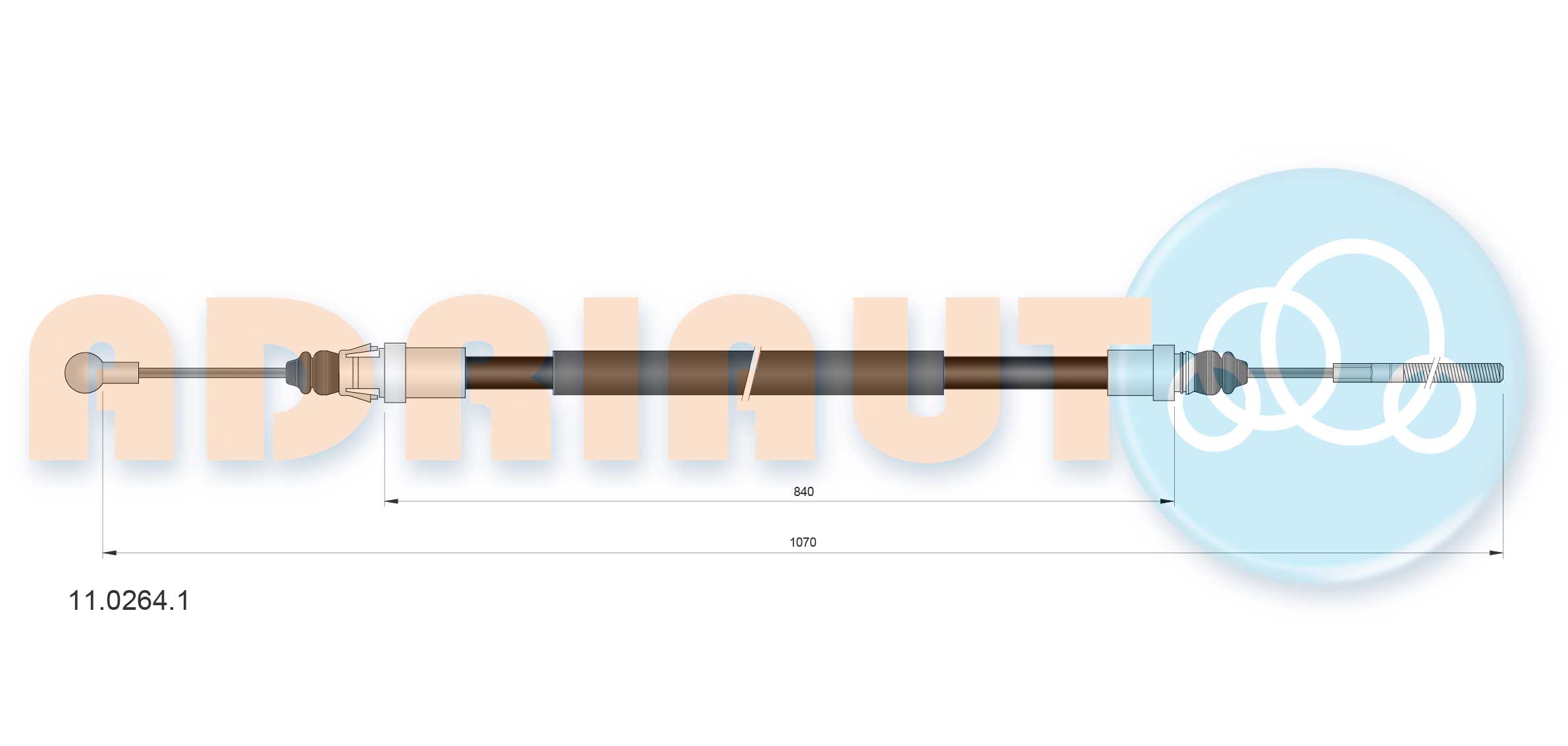 Handremkabel Adriauto 11.0264.1