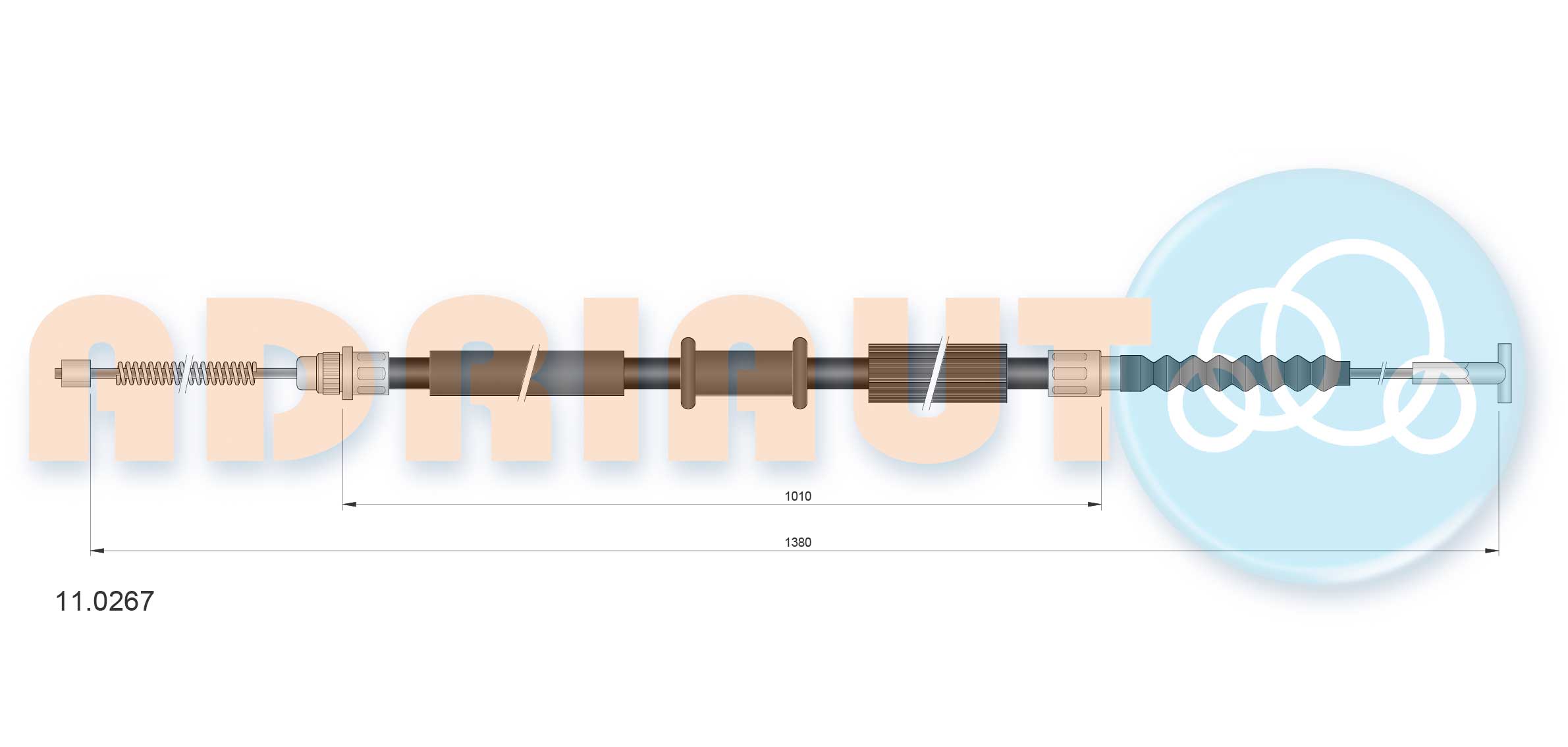 Handremkabel Adriauto 11.0267