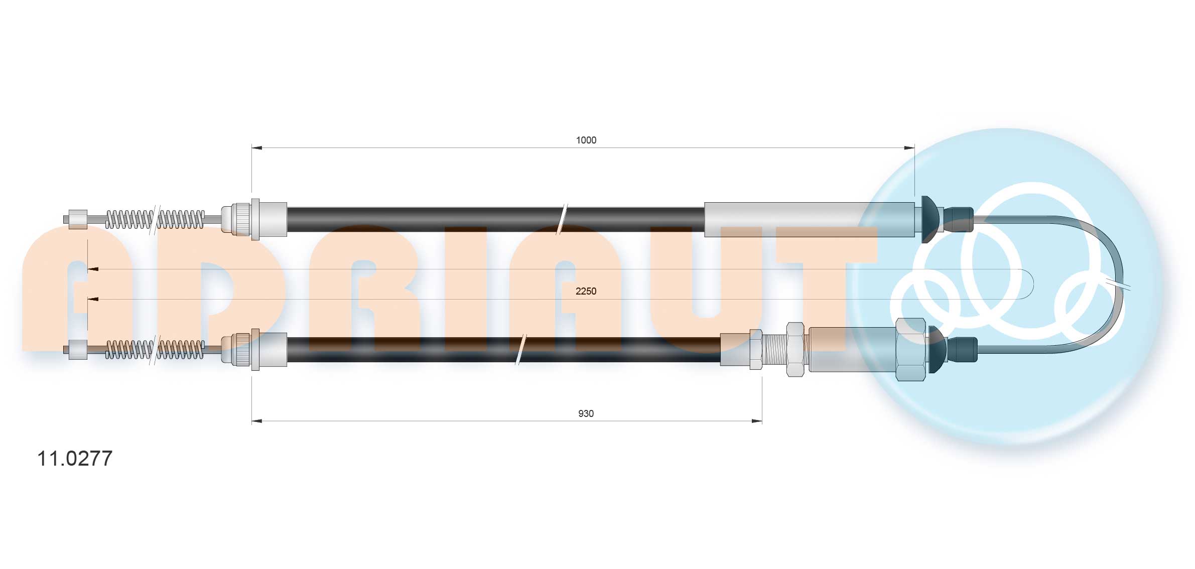 Handremkabel Adriauto 11.0277