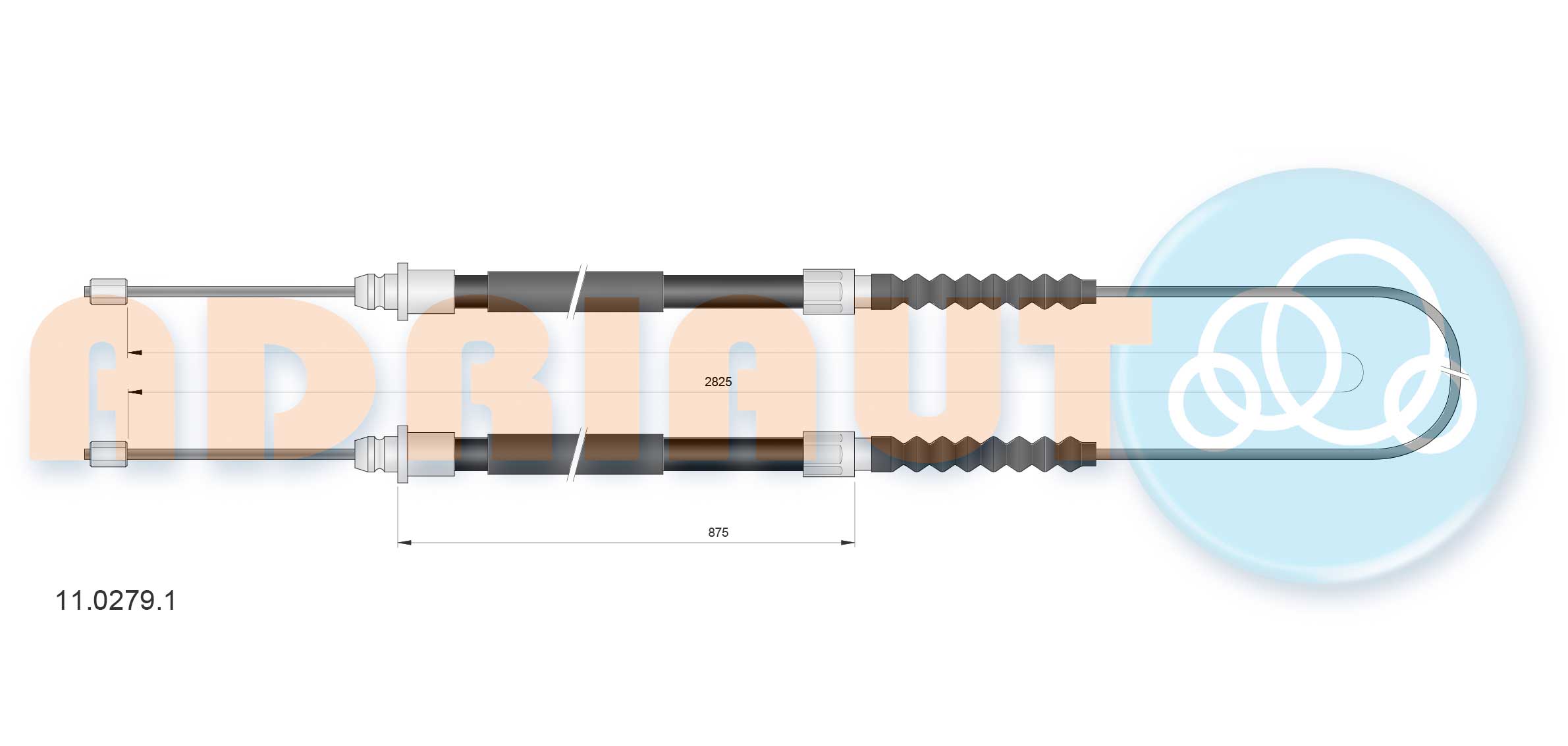 Handremkabel Adriauto 11.0279.1