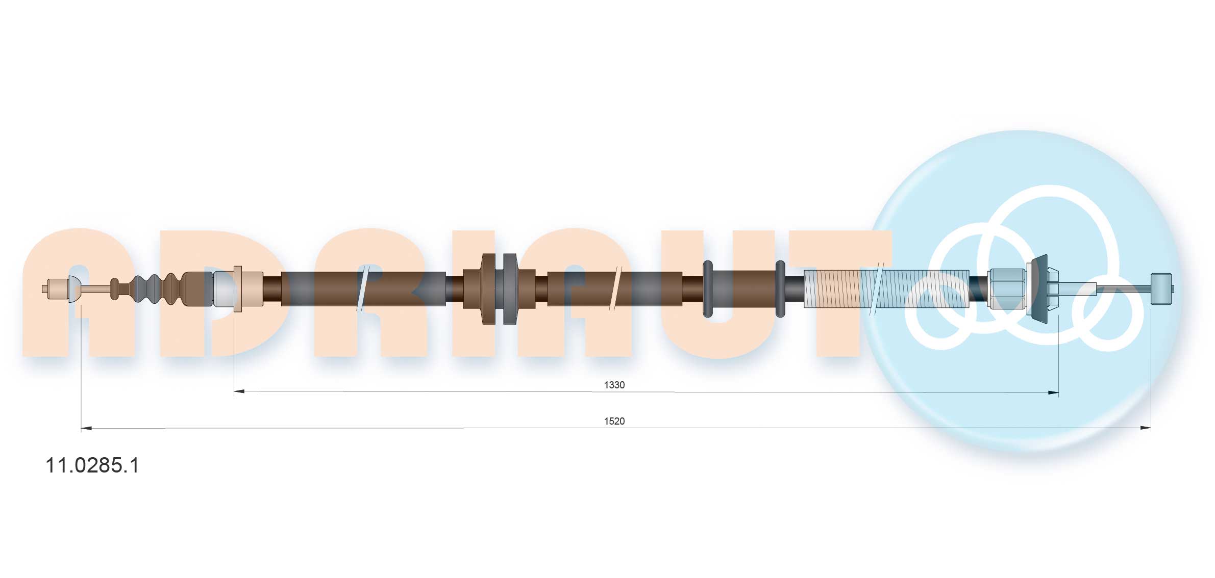 Handremkabel Adriauto 11.0285.1