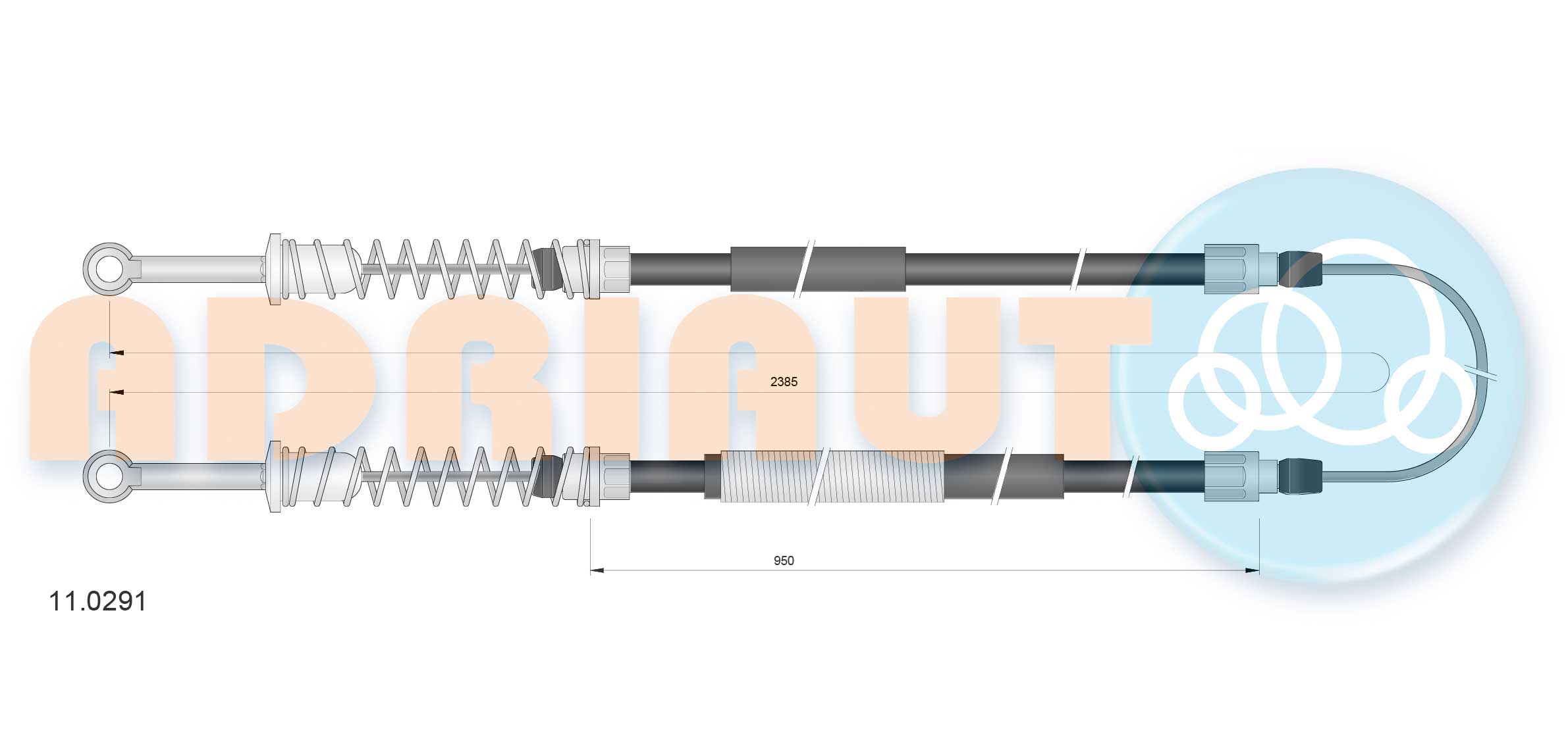 Handremkabel Adriauto 11.0291