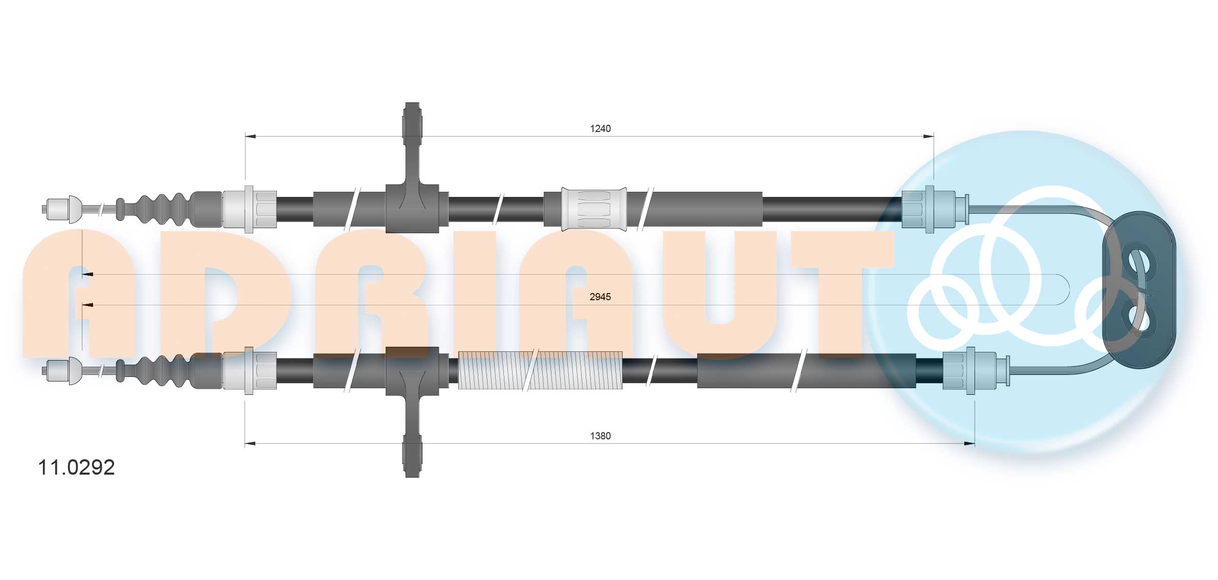 Handremkabel Adriauto 11.0292