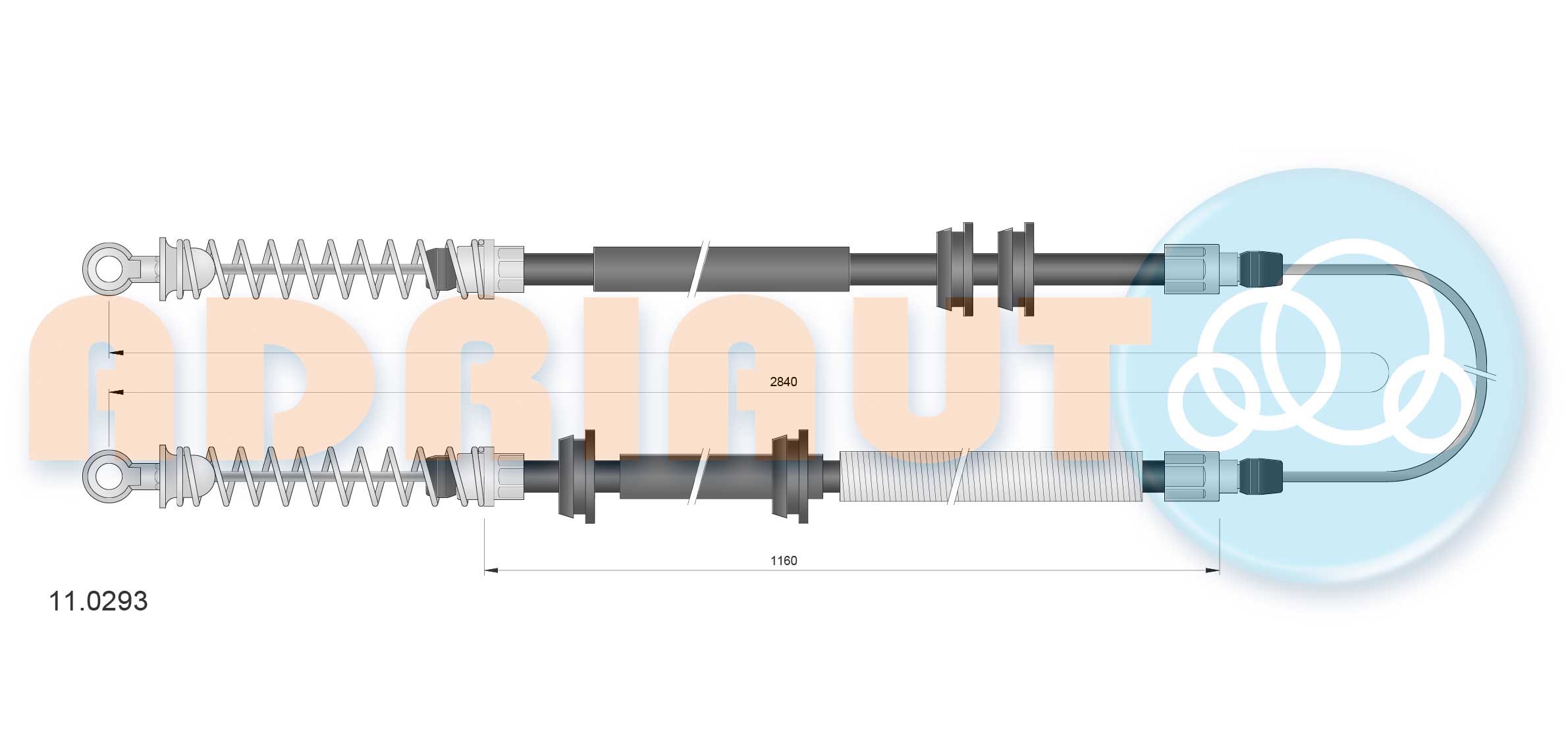 Handremkabel Adriauto 11.0293