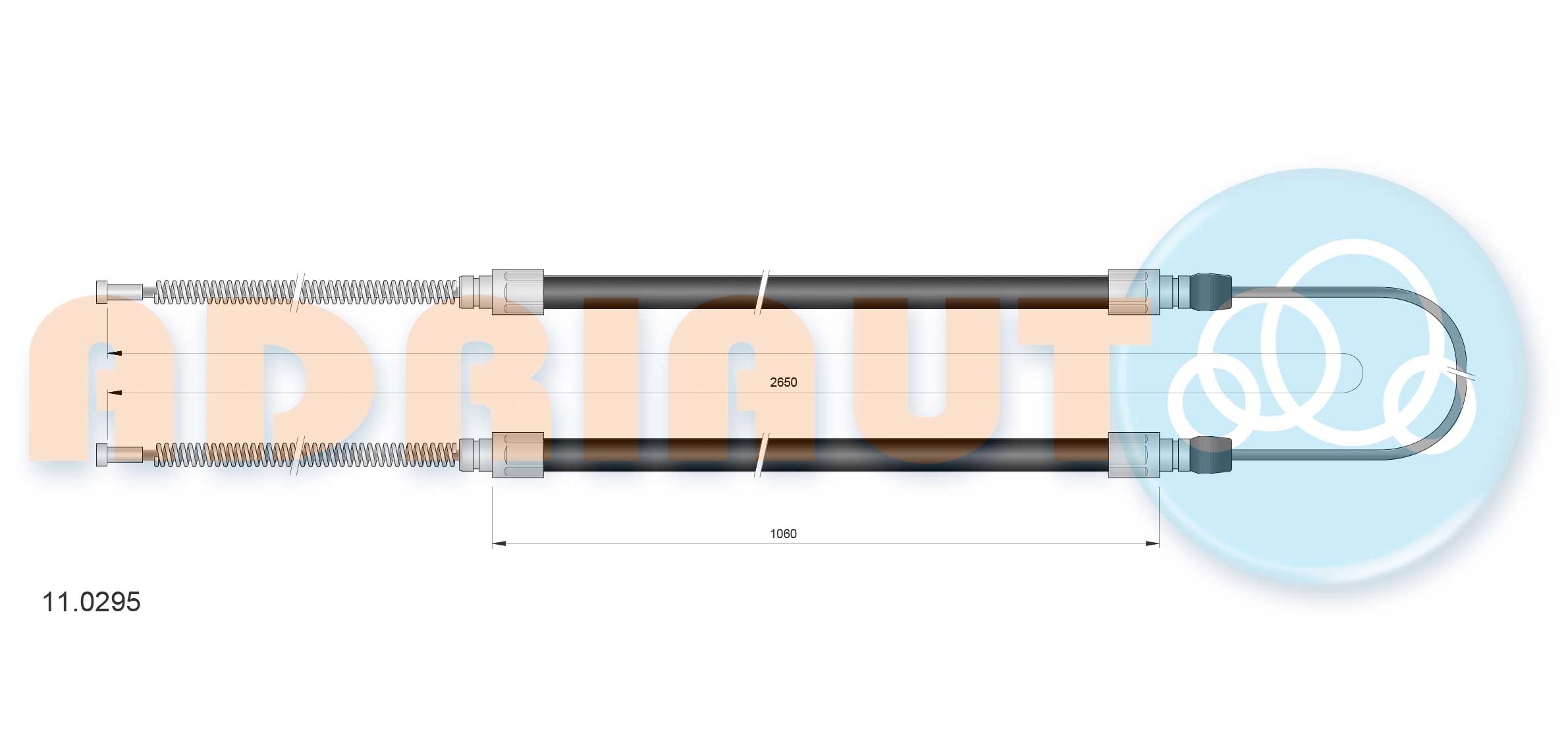 Handremkabel Adriauto 11.0295
