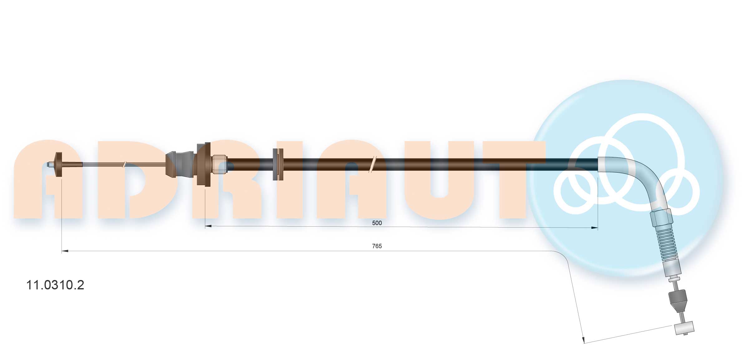 Gaskabel Adriauto 11.0310.2