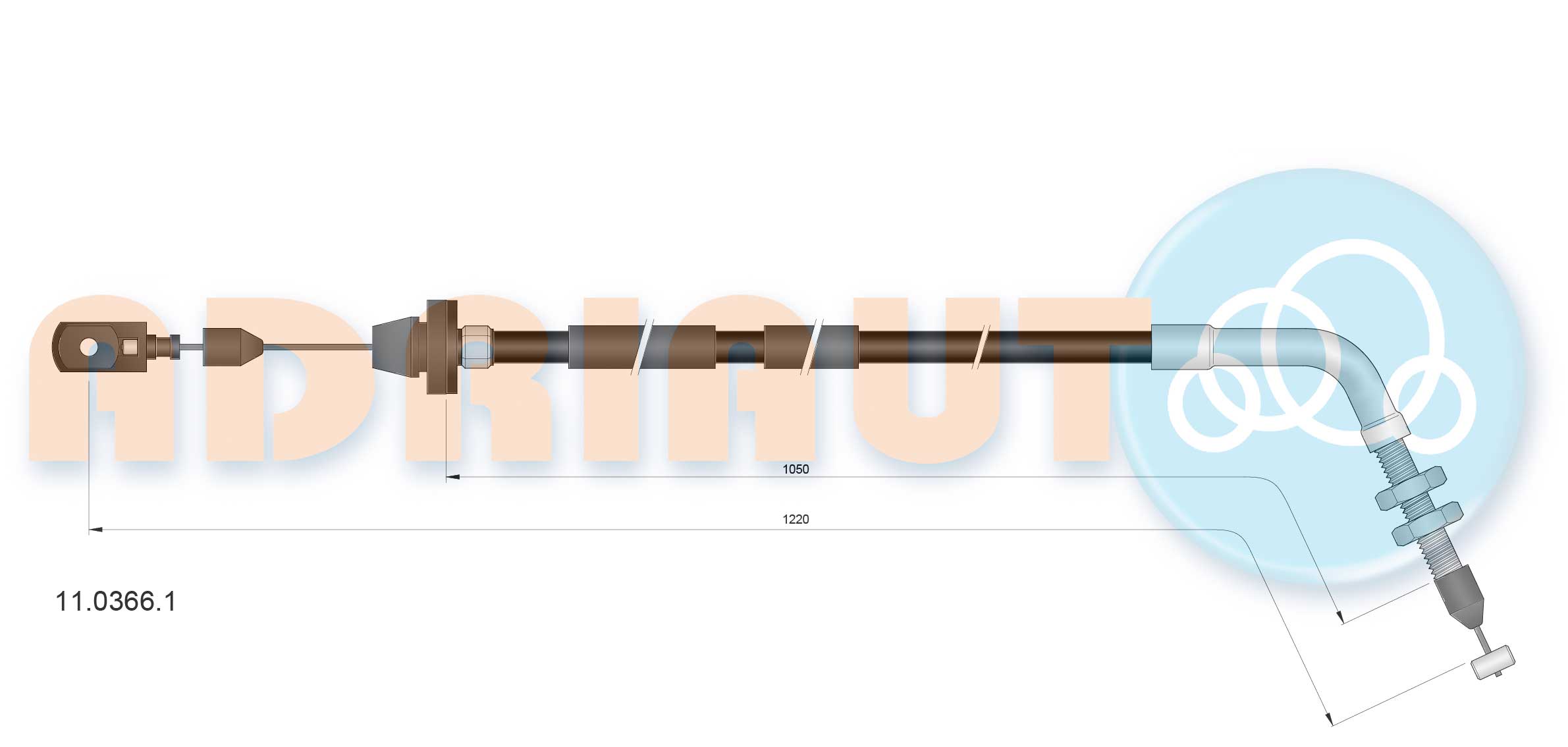 Gaskabel Adriauto 11.0366.1