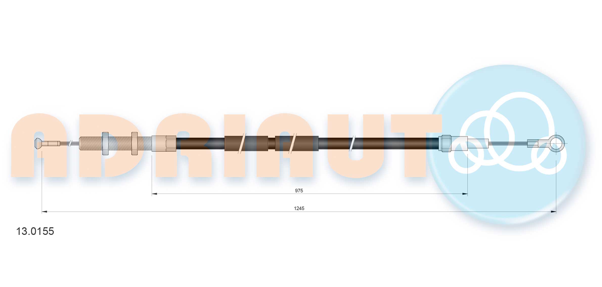 Koppelingskabel Adriauto 13.0155