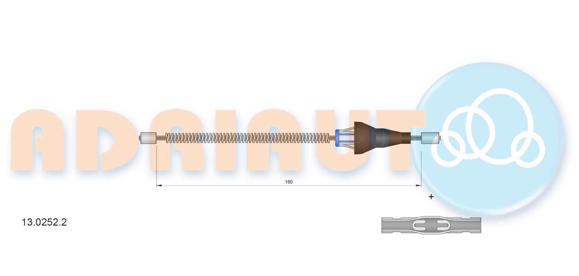 Handremkabel Adriauto 13.0252.2