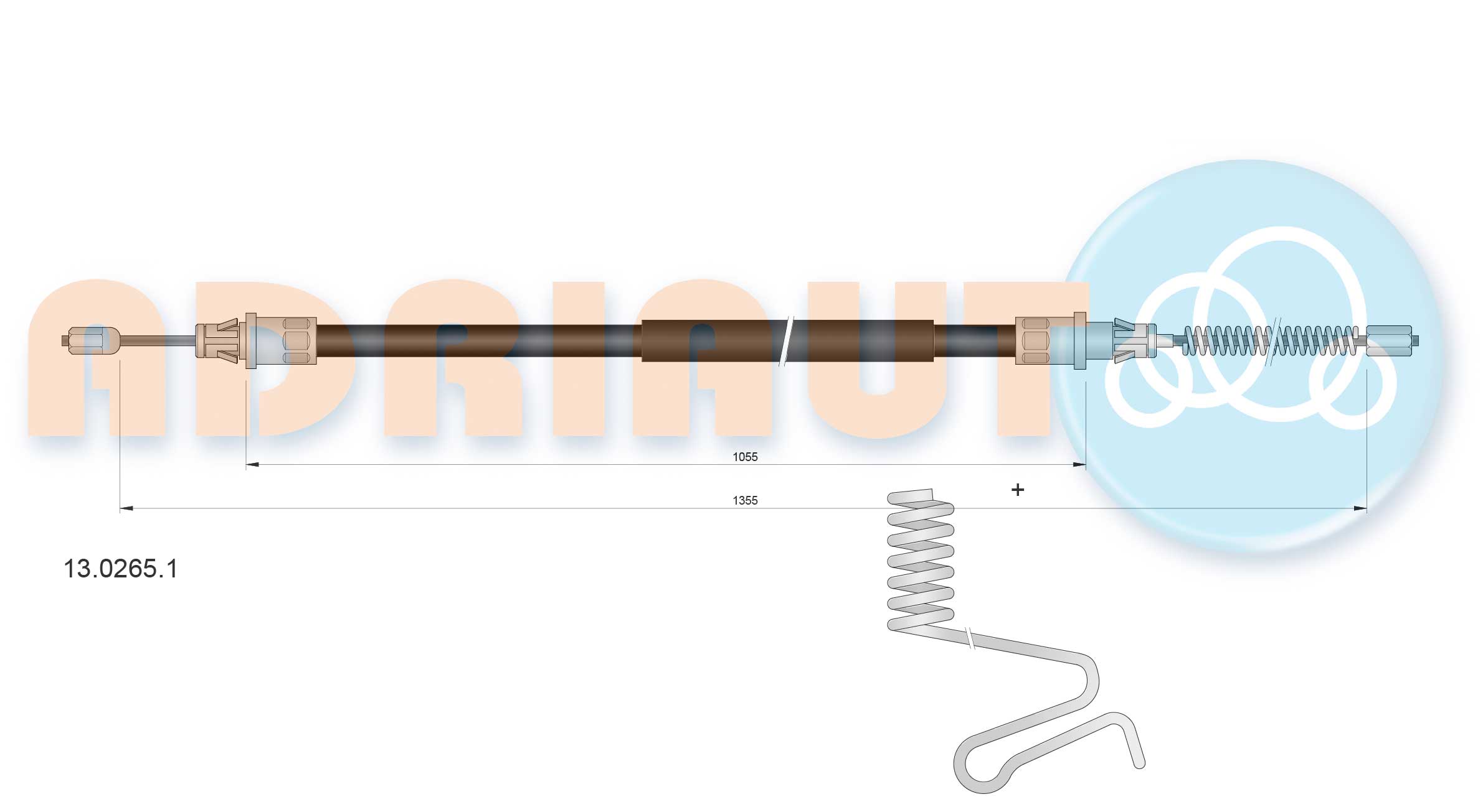 Handremkabel Adriauto 13.0265.1