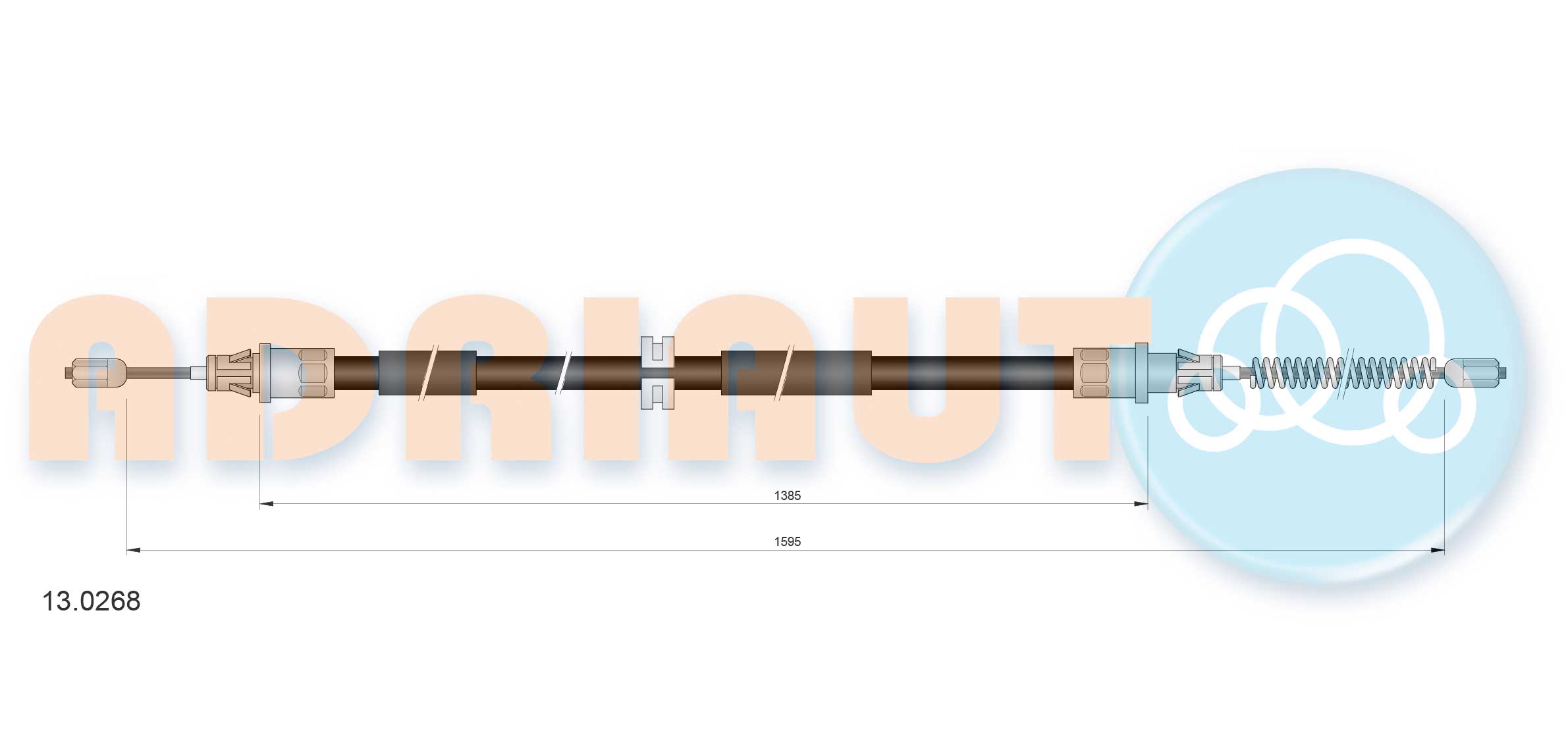 Handremkabel Adriauto 13.0268