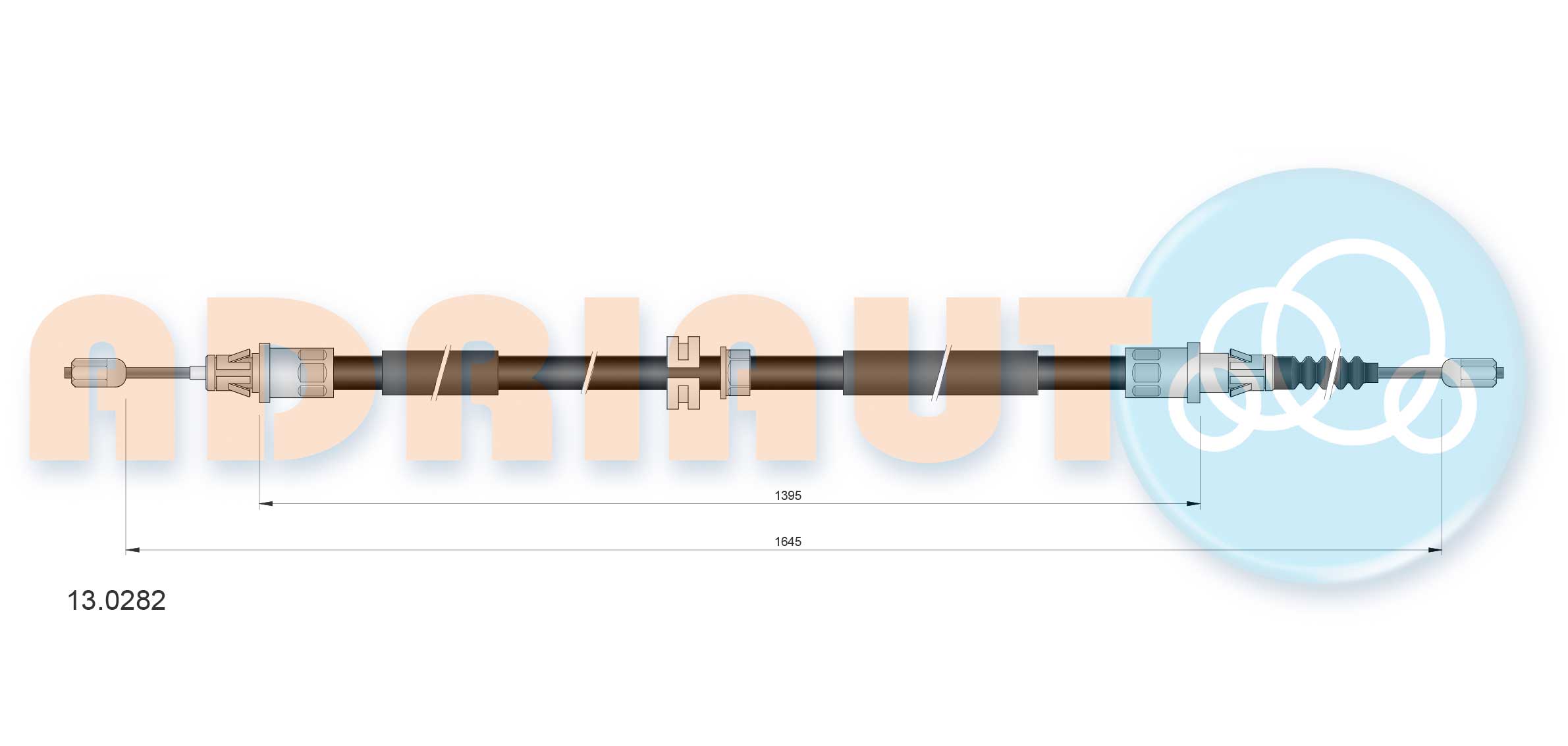 Handremkabel Adriauto 13.0282