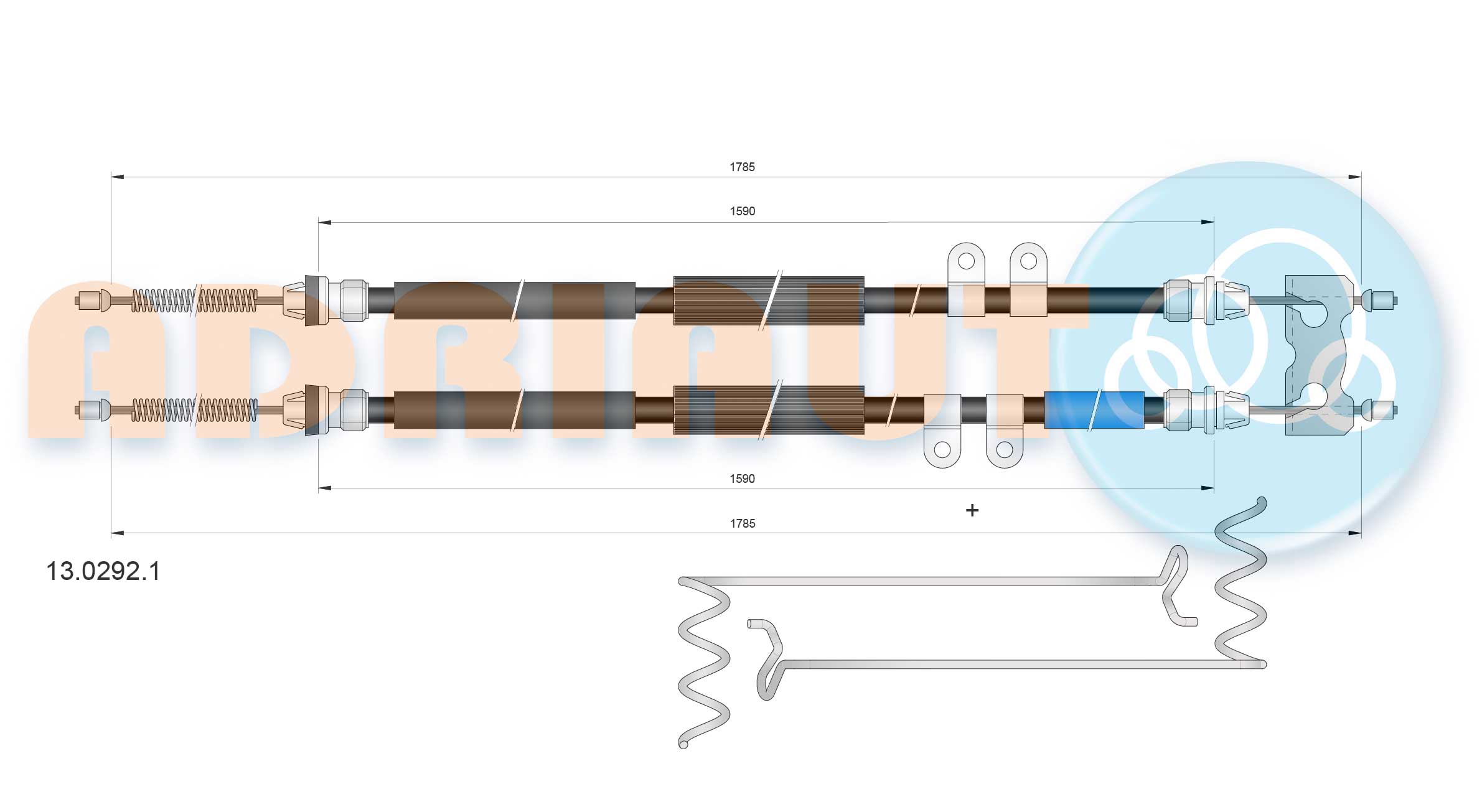 Handremkabel Adriauto 13.0292.1