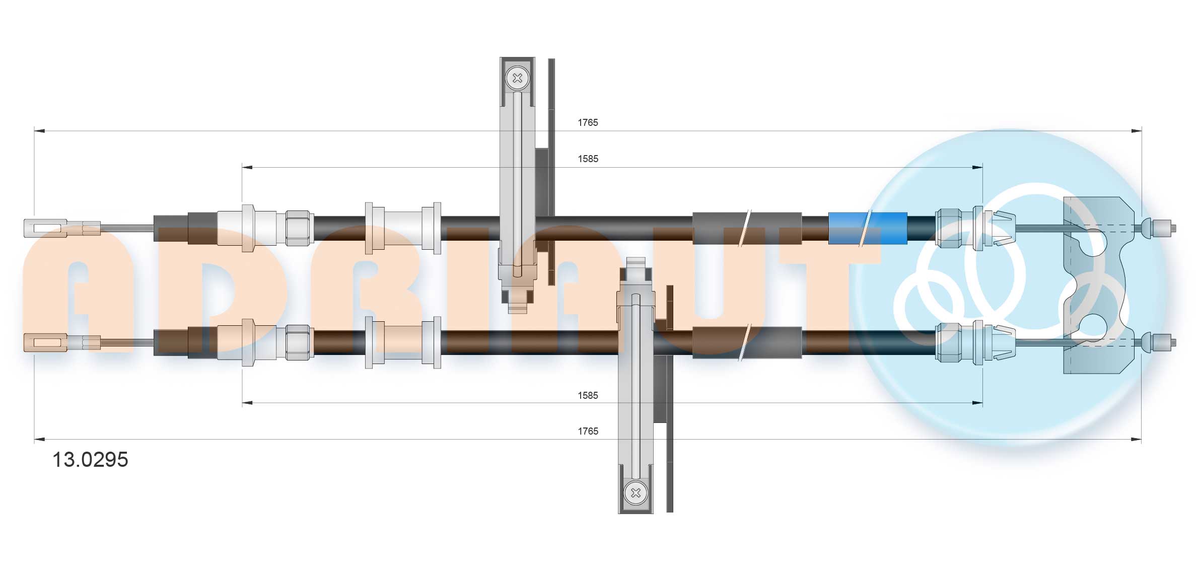 Handremkabel Adriauto 13.0295