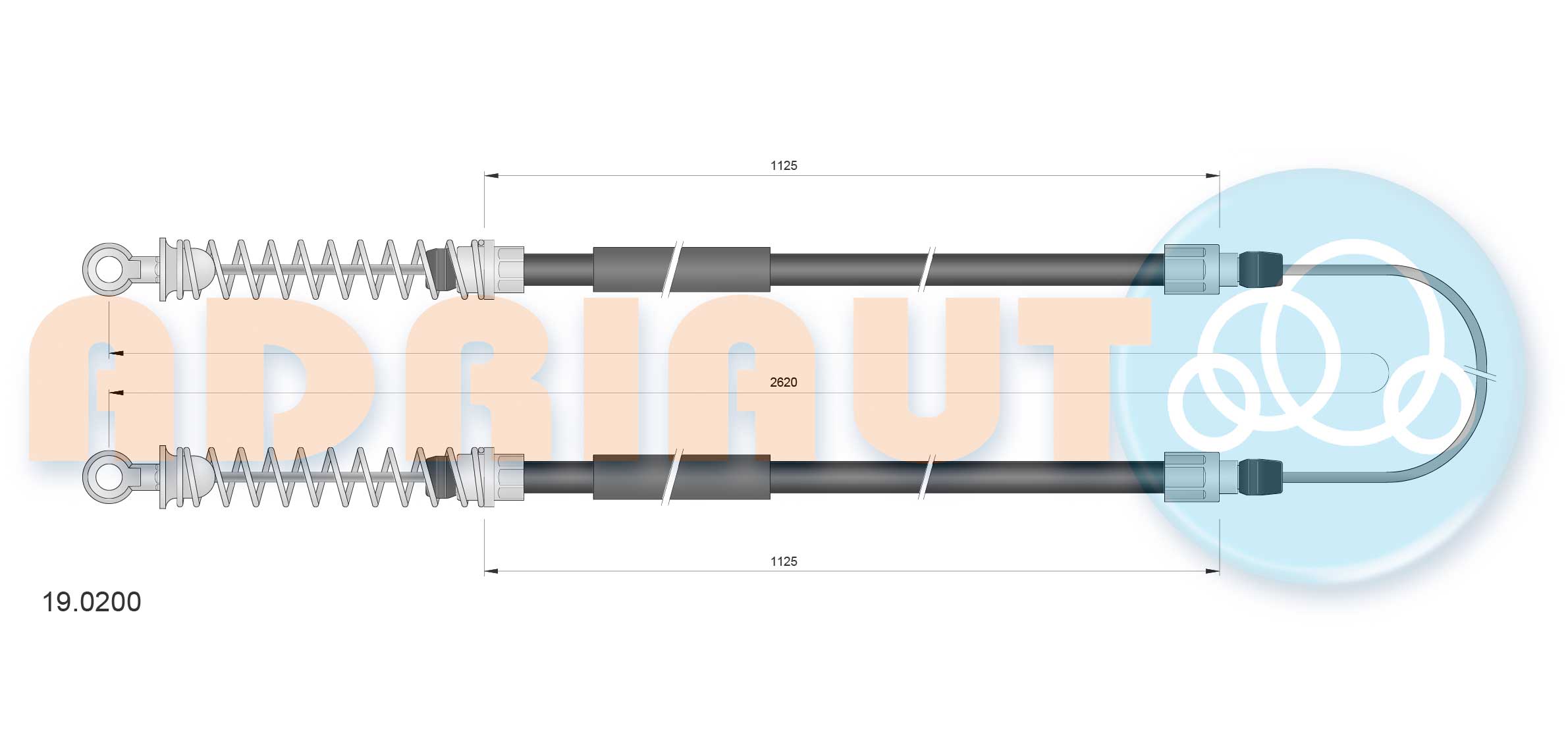 Handremkabel Adriauto 19.0200