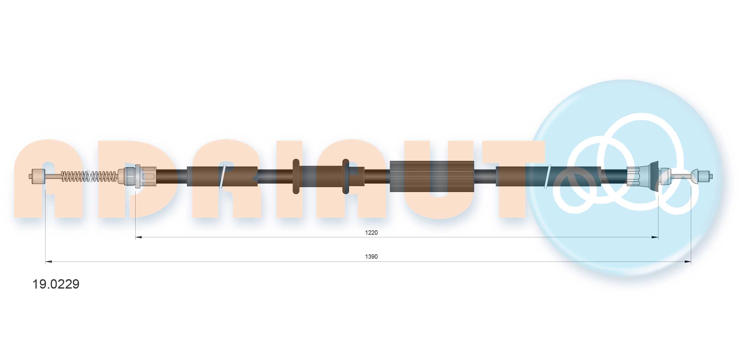 Handremkabel Adriauto 19.0229
