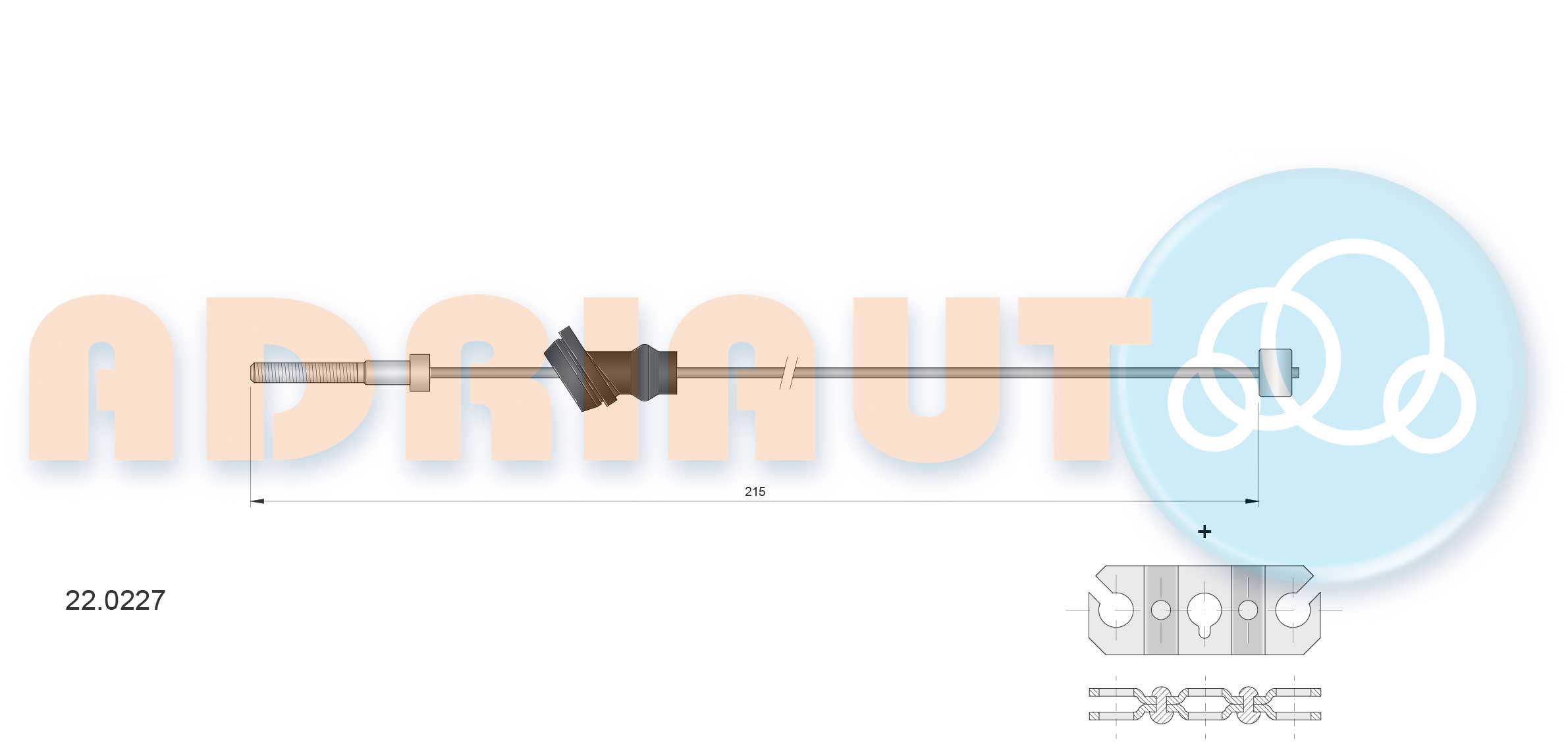 Handremkabel Adriauto 22.0227