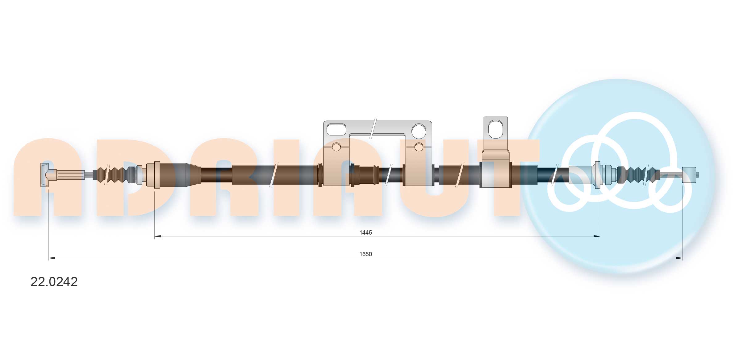 Handremkabel Adriauto 22.0242