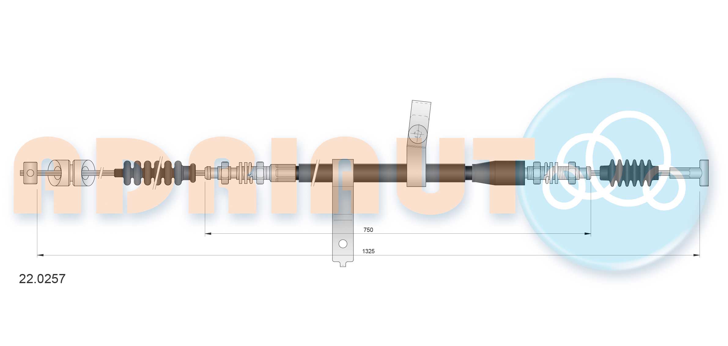 Handremkabel Adriauto 22.0257
