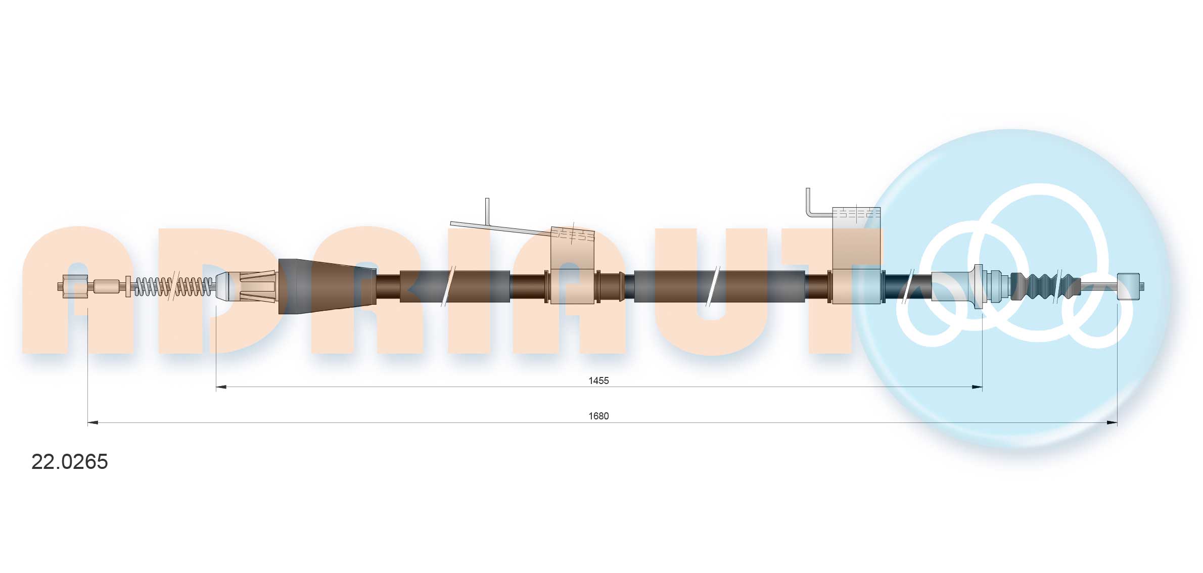 Handremkabel Adriauto 22.0265
