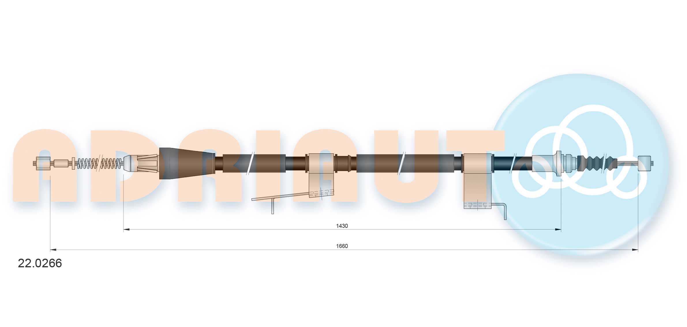 Handremkabel Adriauto 22.0266