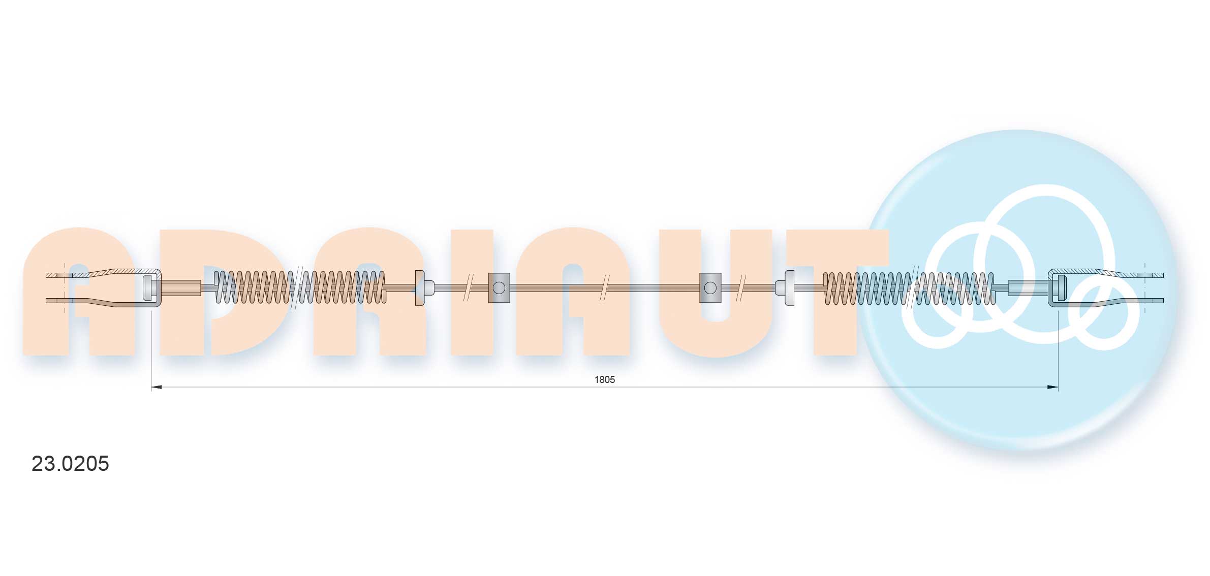 Handremkabel Adriauto 23.0205
