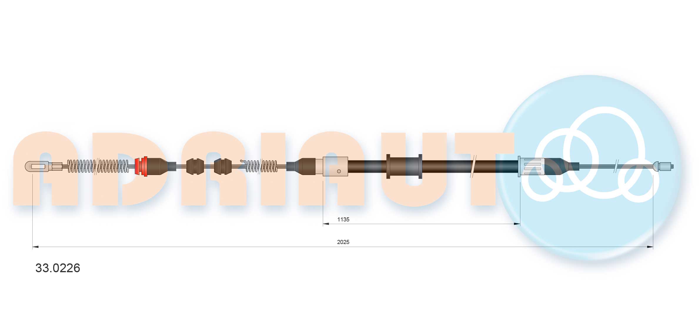 Handremkabel Adriauto 33.0226