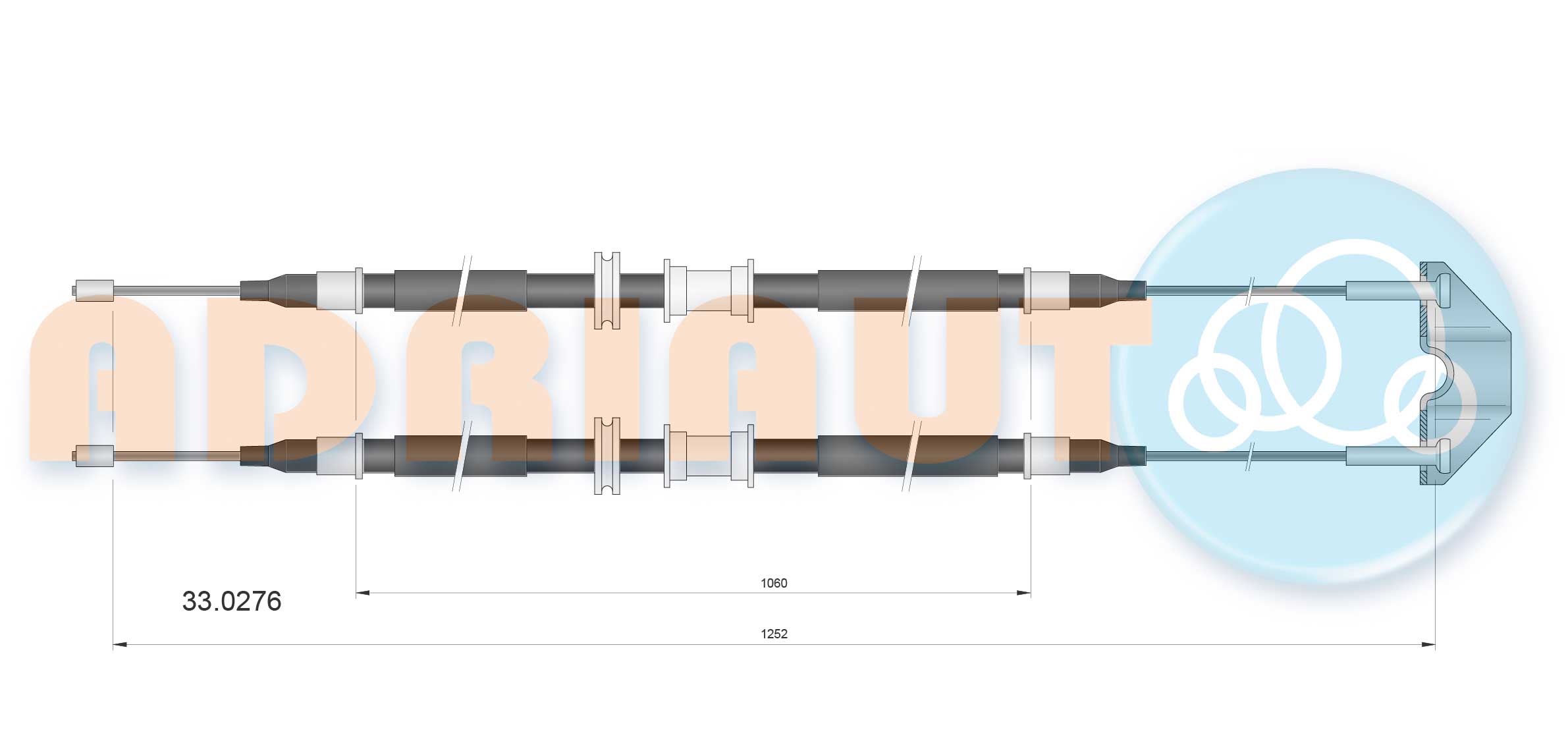 Handremkabel Adriauto 33.0276