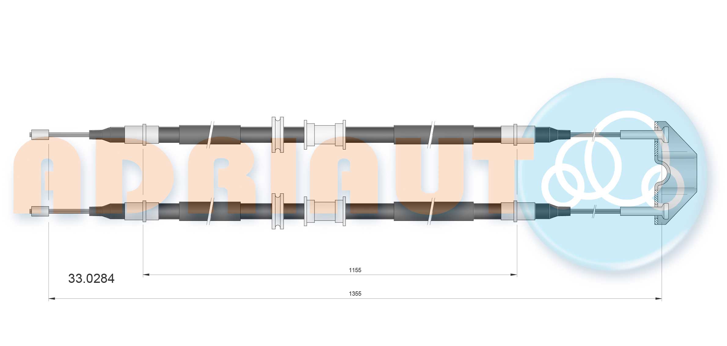 Handremkabel Adriauto 33.0284