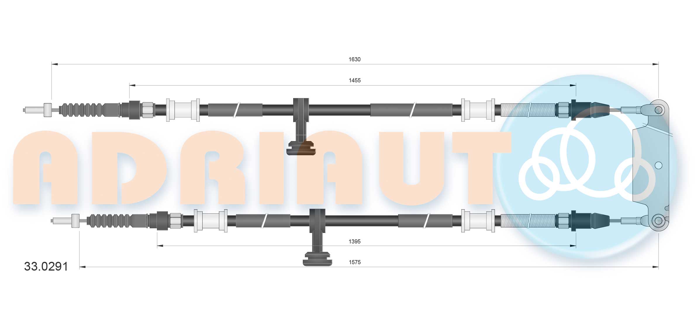 Handremkabel Adriauto 33.0291