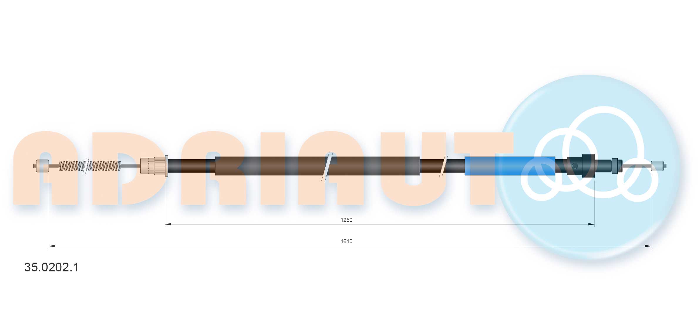 Handremkabel Adriauto 35.0202.1