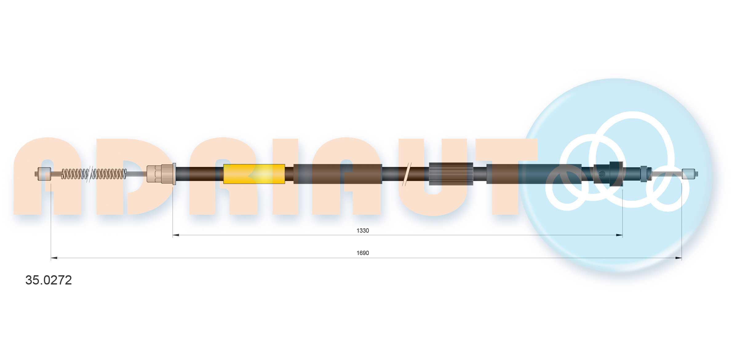 Handremkabel Adriauto 35.0272
