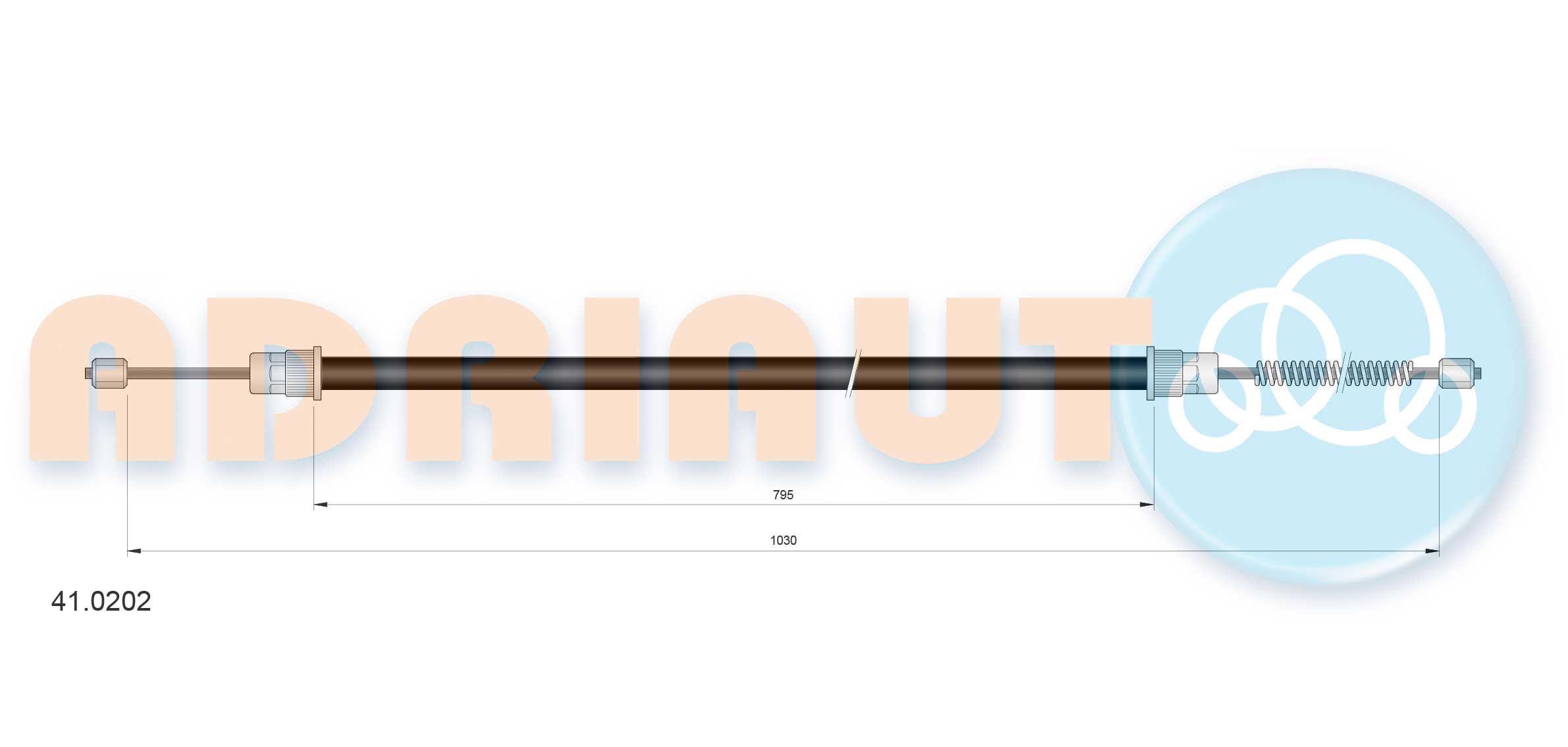 Handremkabel Adriauto 41.0202