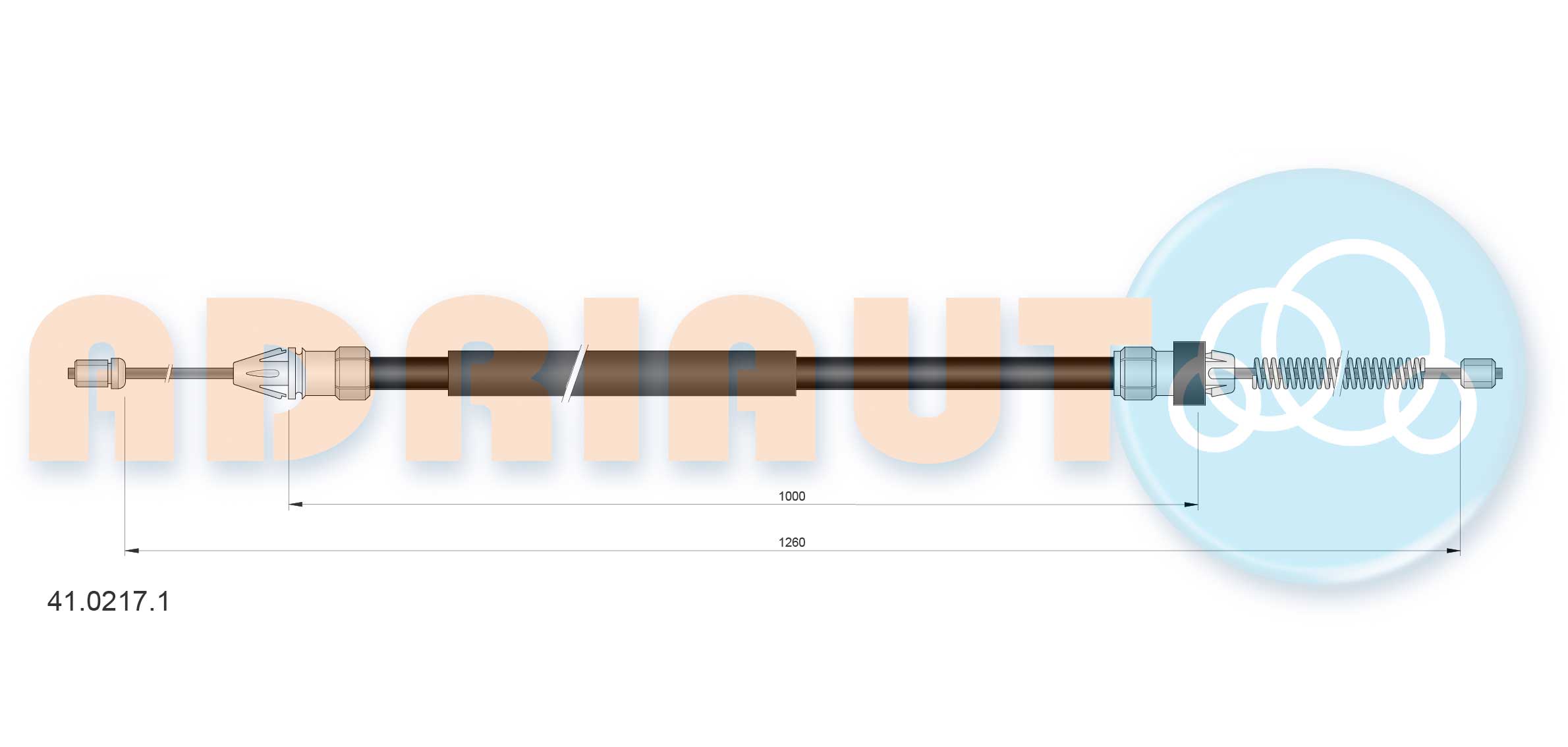 Handremkabel Adriauto 41.0217.1