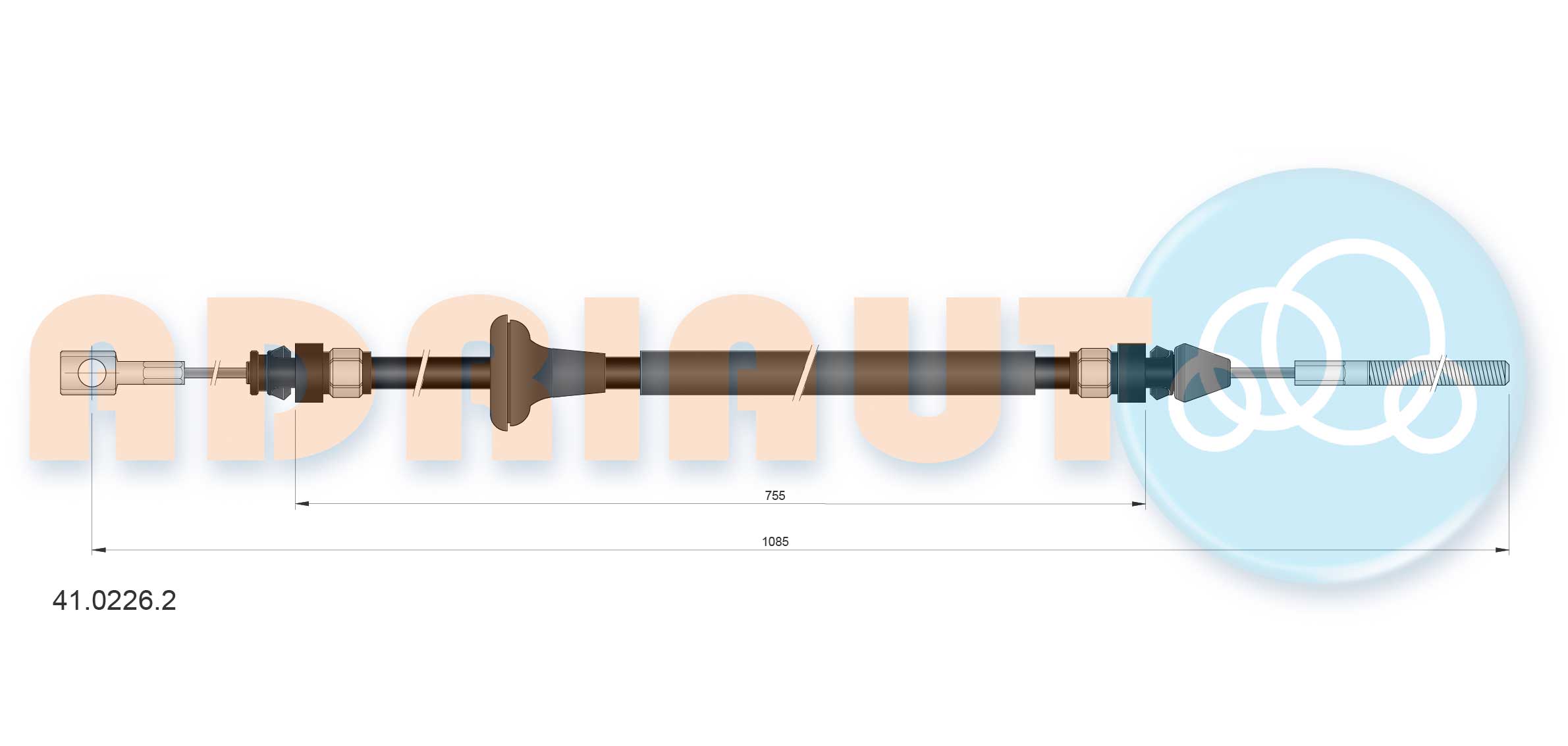 Handremkabel Adriauto 41.0226.2
