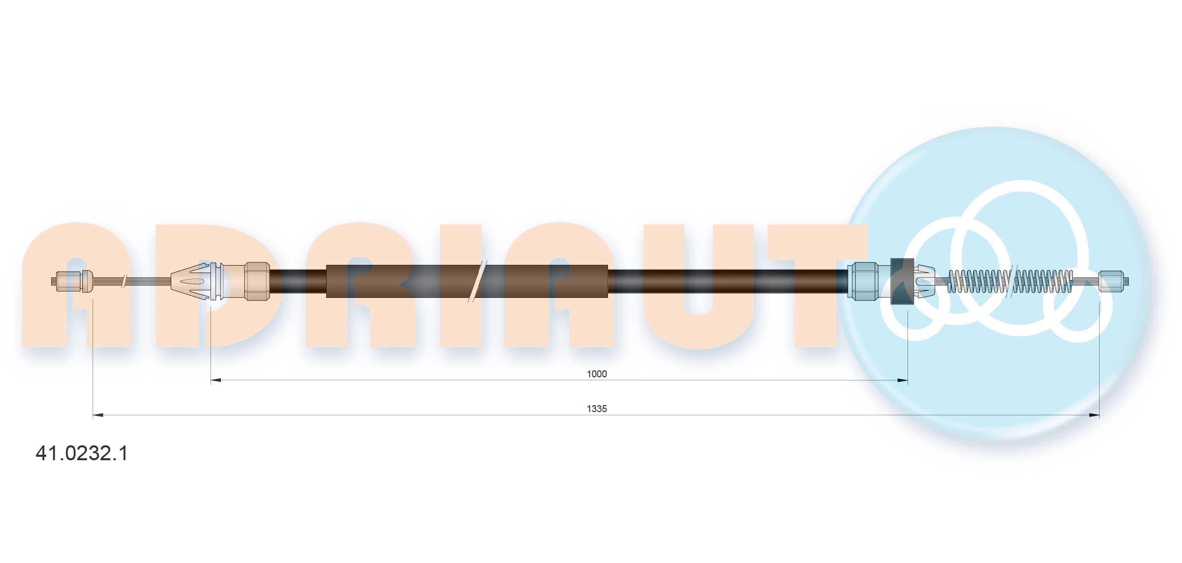 Handremkabel Adriauto 41.0232.1