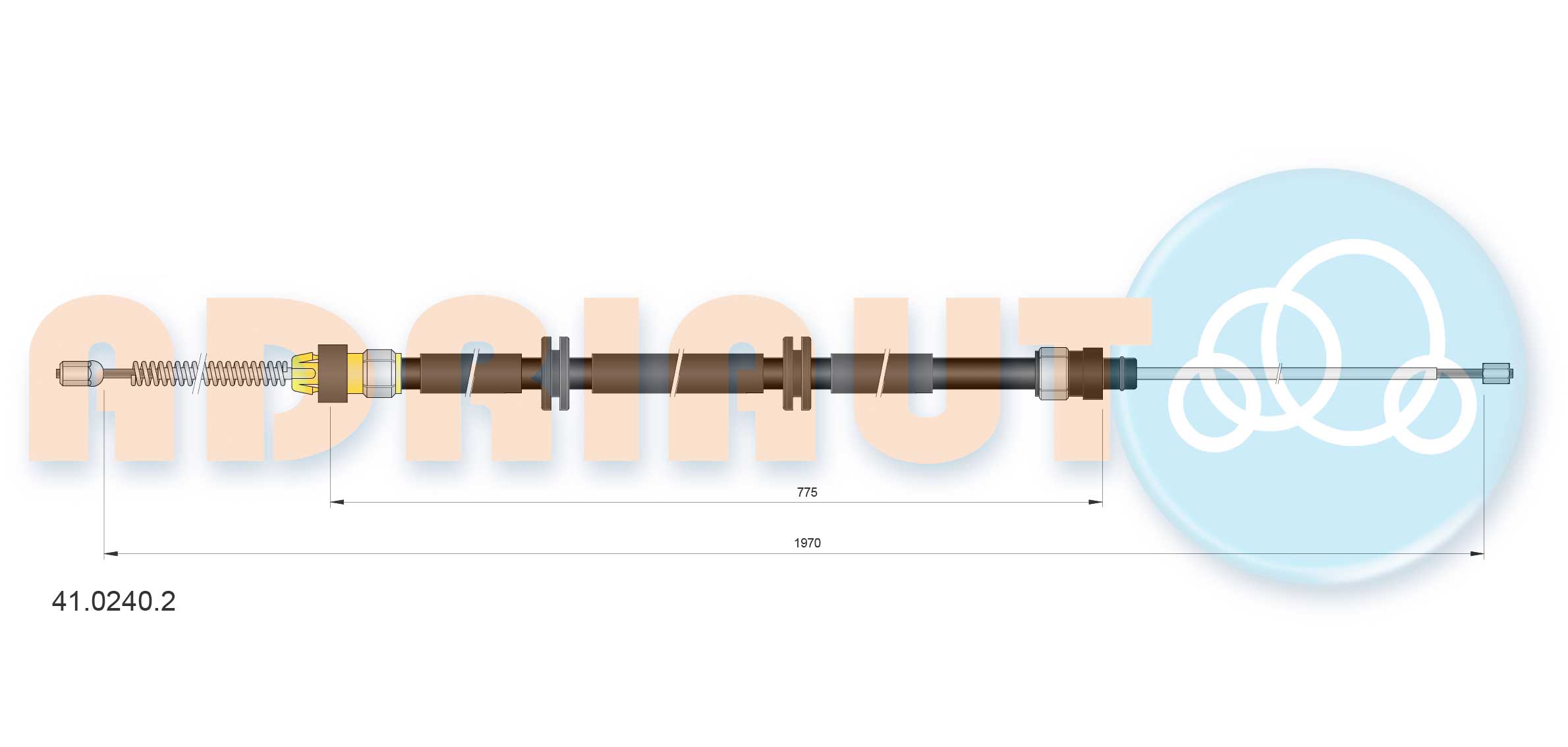 Handremkabel Adriauto 41.0240.2