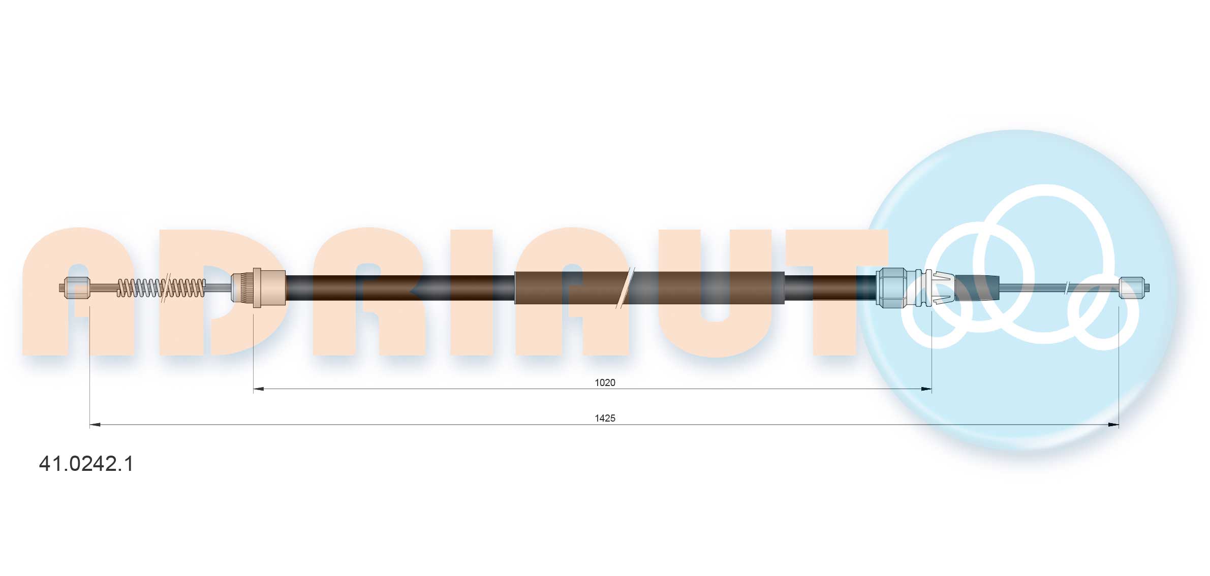 Handremkabel Adriauto 41.0242.1