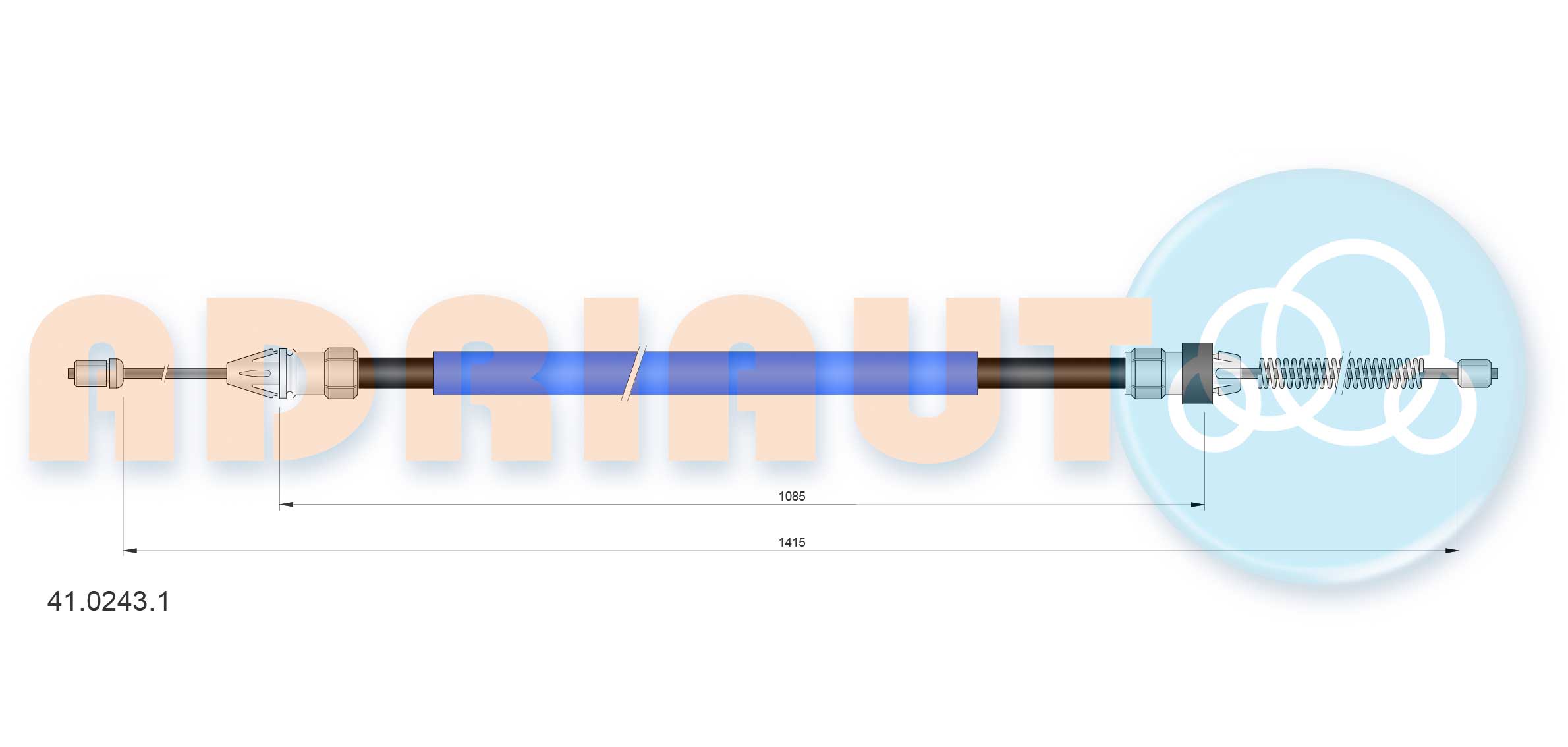 Handremkabel Adriauto 41.0243.1