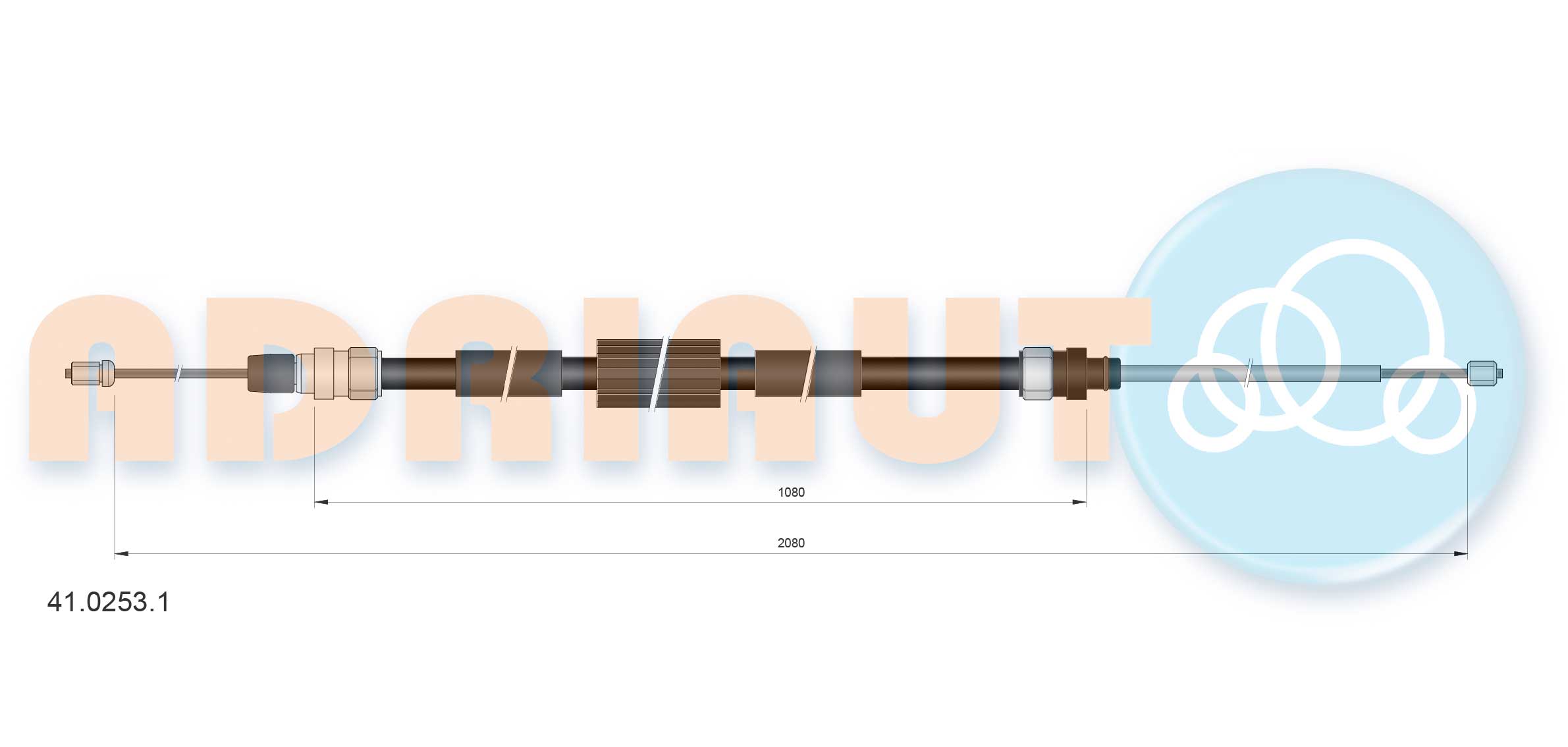 Handremkabel Adriauto 41.0253.1