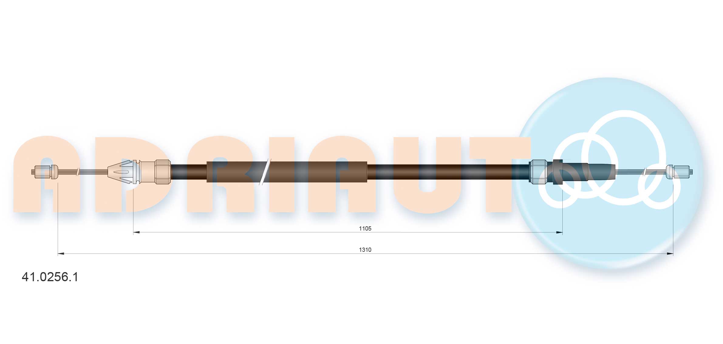 Handremkabel Adriauto 41.0256.1