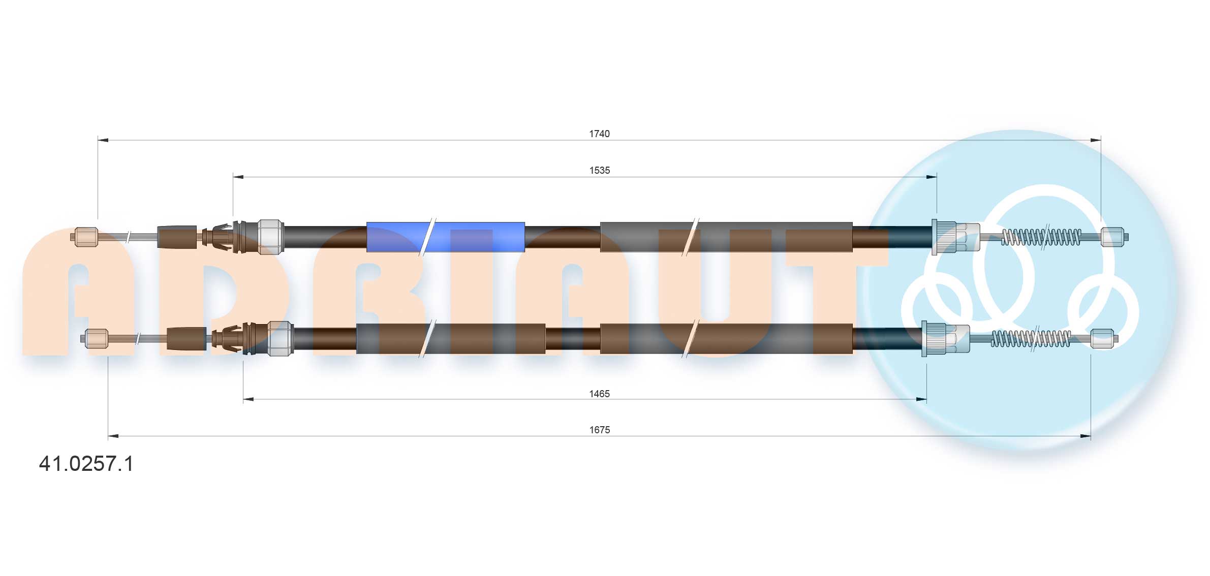 Handremkabel Adriauto 41.0257.1